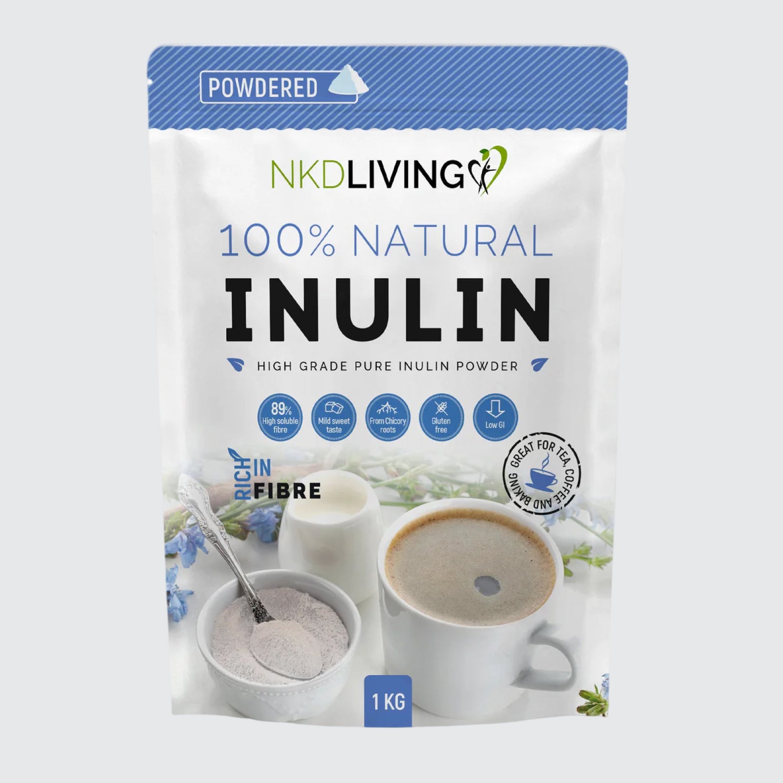 NKD Living Inulin Prebiotic Fibre Powder