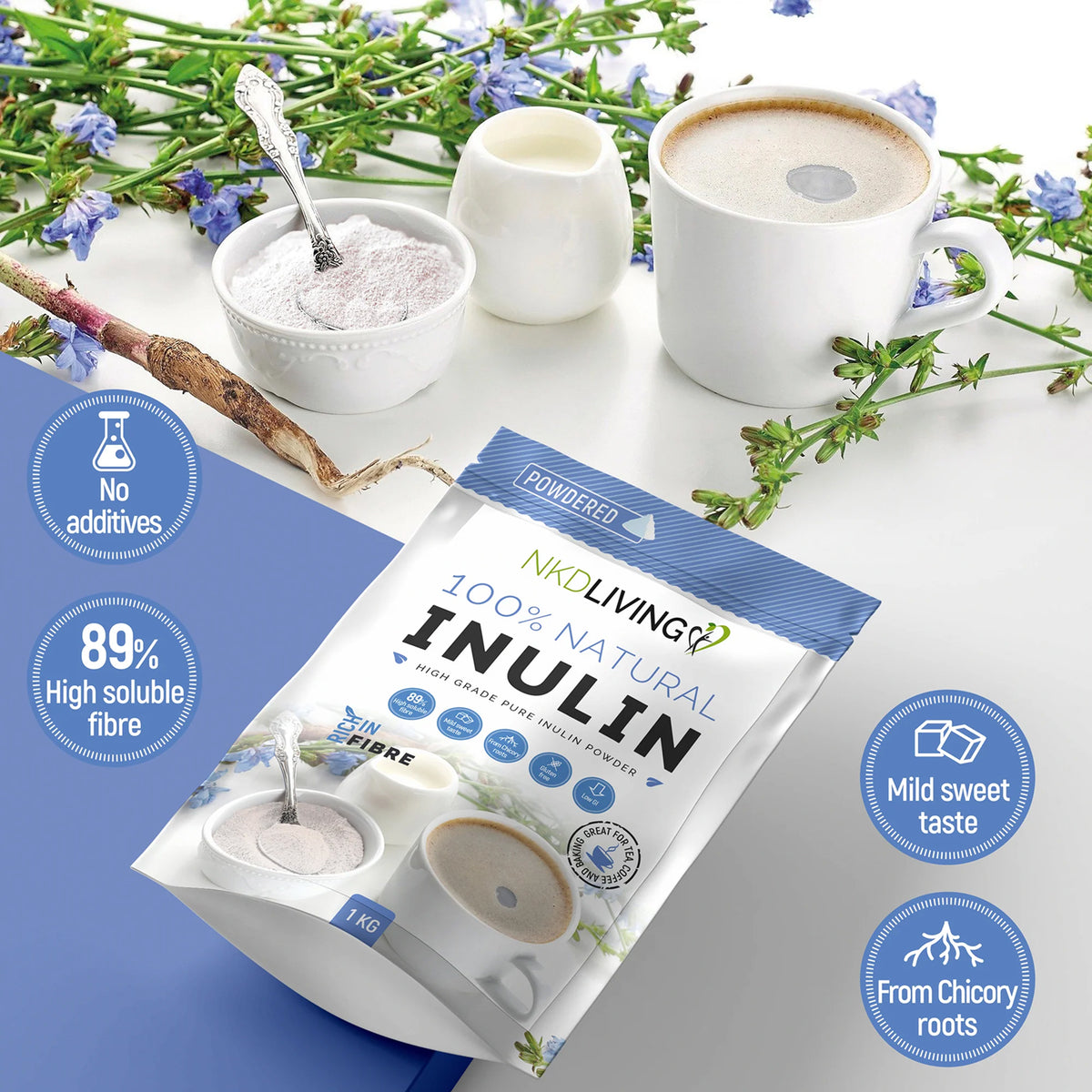 NKD Living Inulin Prebiotic Fibre Powder near me
