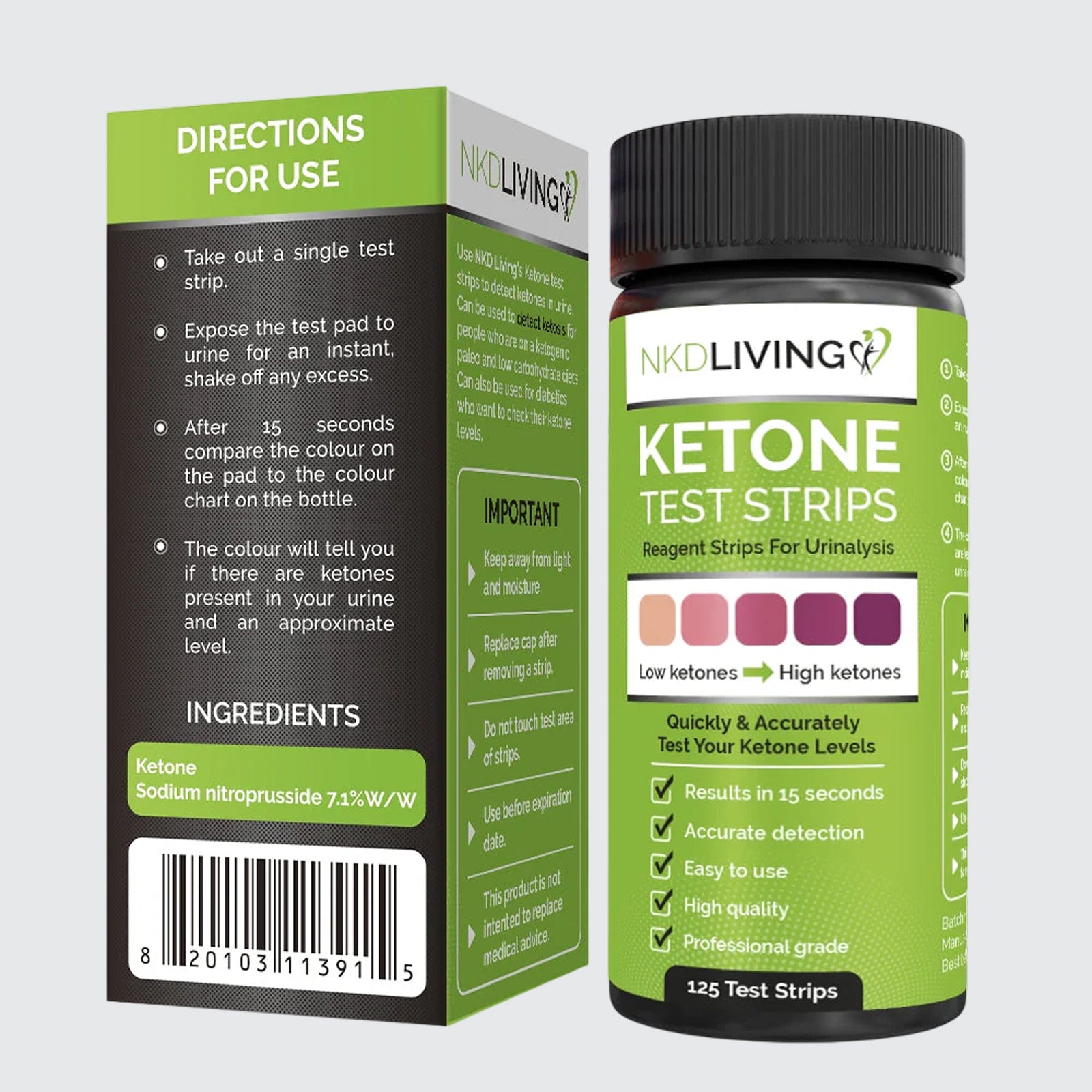 NKD Living Ketone Test Strips