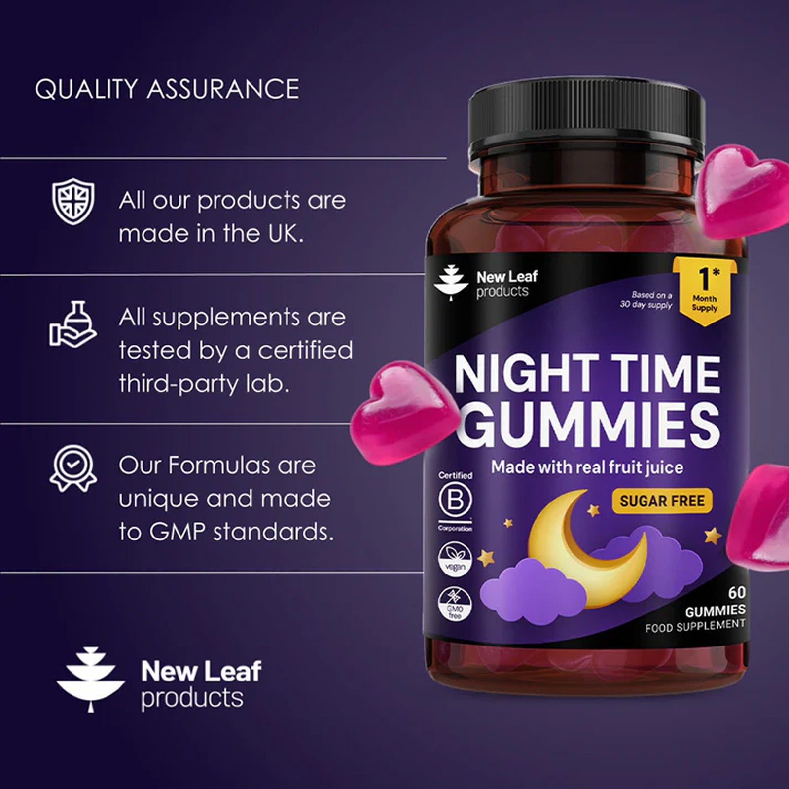 Night Time Sleep Sugar Free Gummies