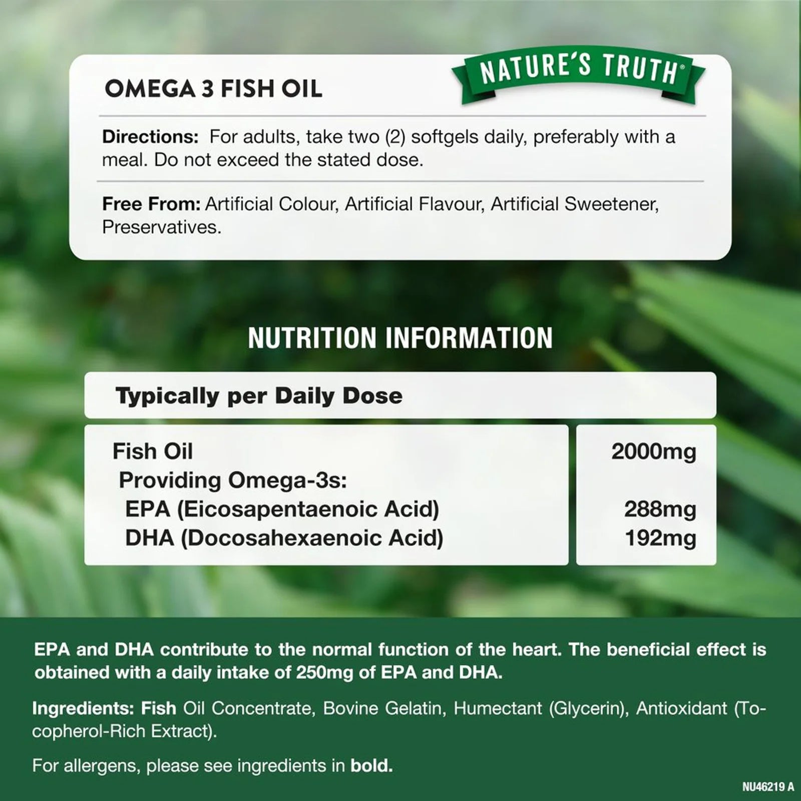 Omega 3 Fish Oil 2000mg