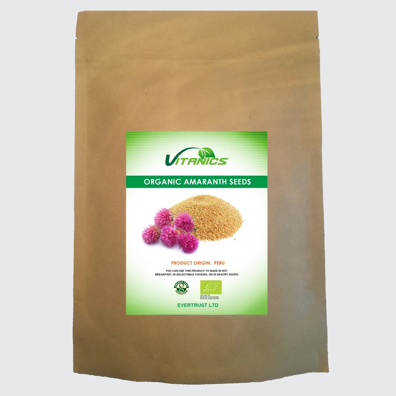 Organic Amaranth Seeds - 100% Certified