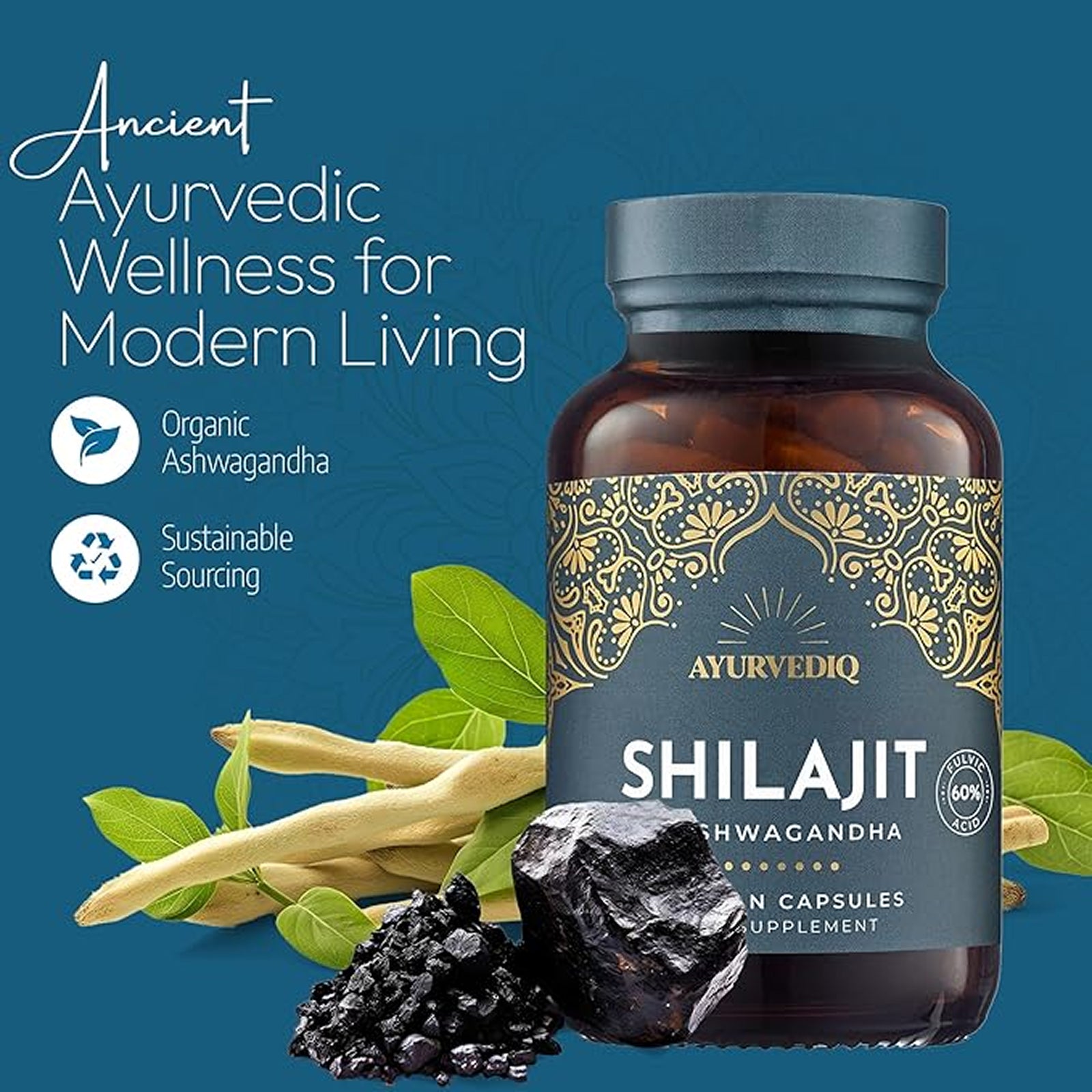 Organic Ashwagandha & Shilajit Extract