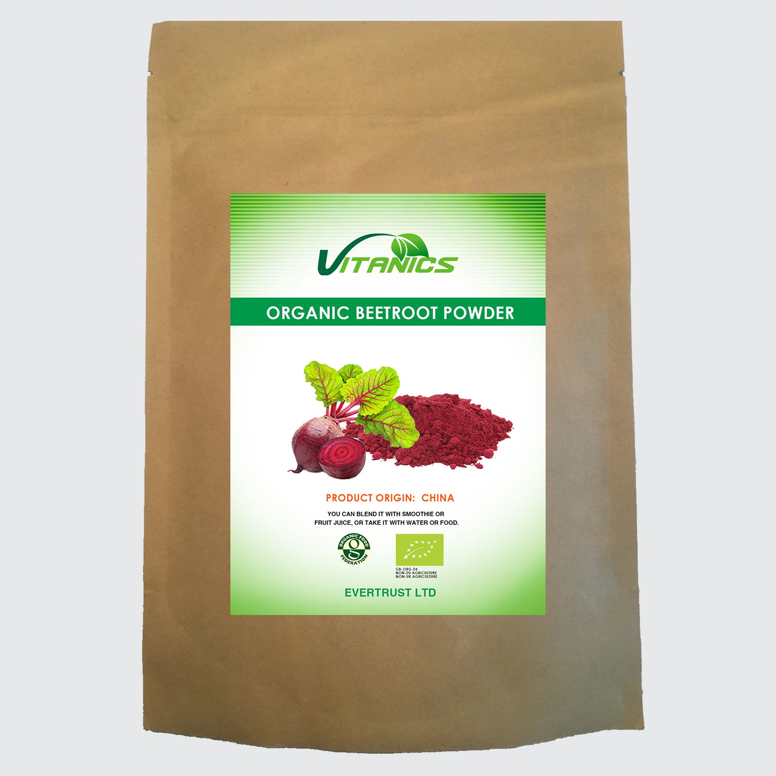 Organic Beetroot Powder - 100% Certified