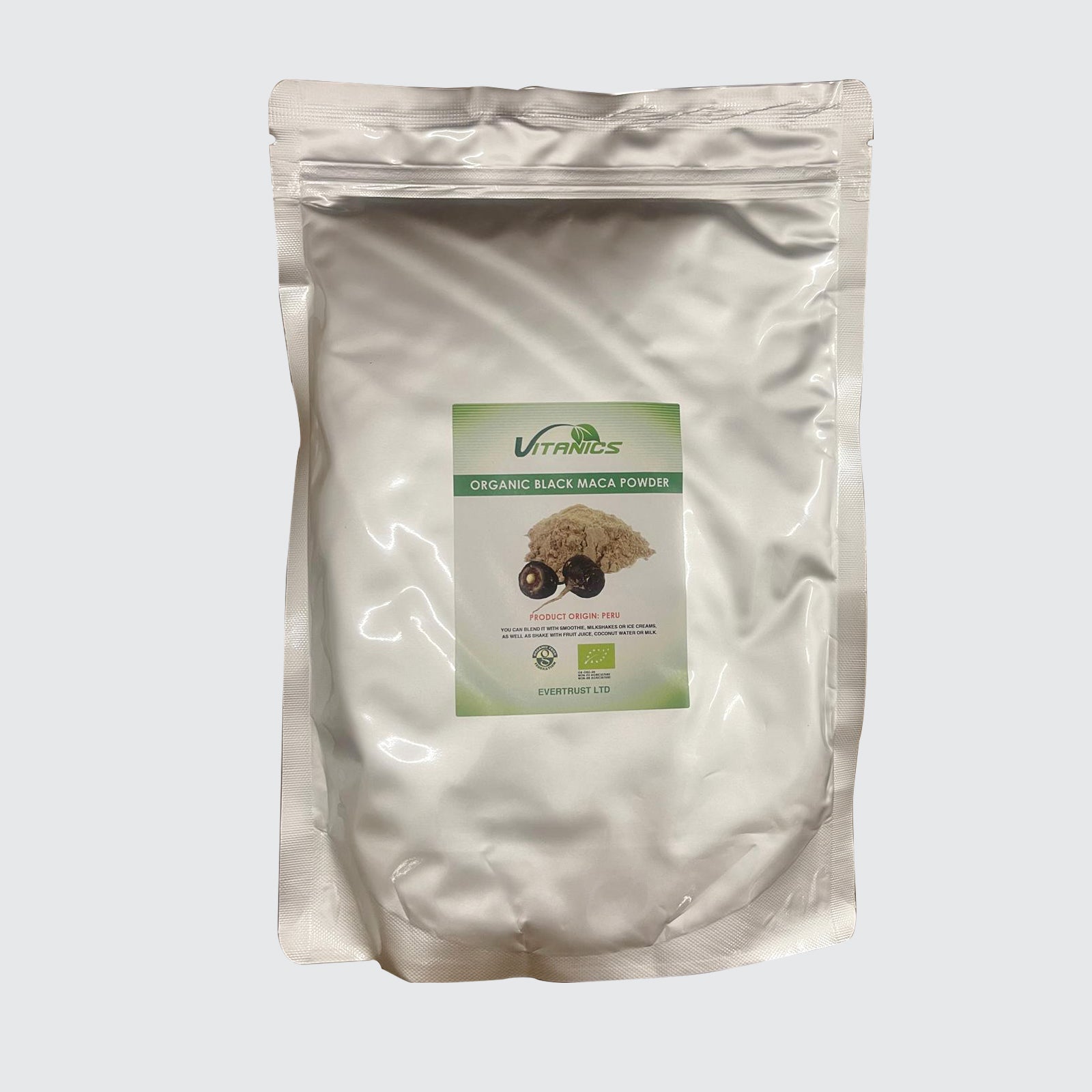 Organic Black Maca Powder - 100% Certified