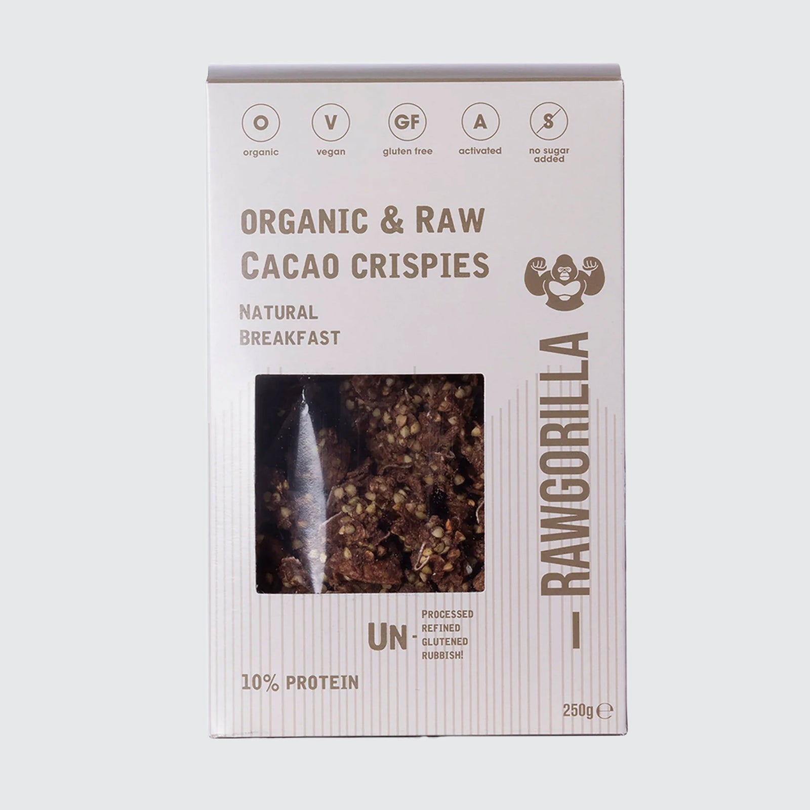 Organic Cacao Crispies - Vegan - Gluten Free - No Added Sugar