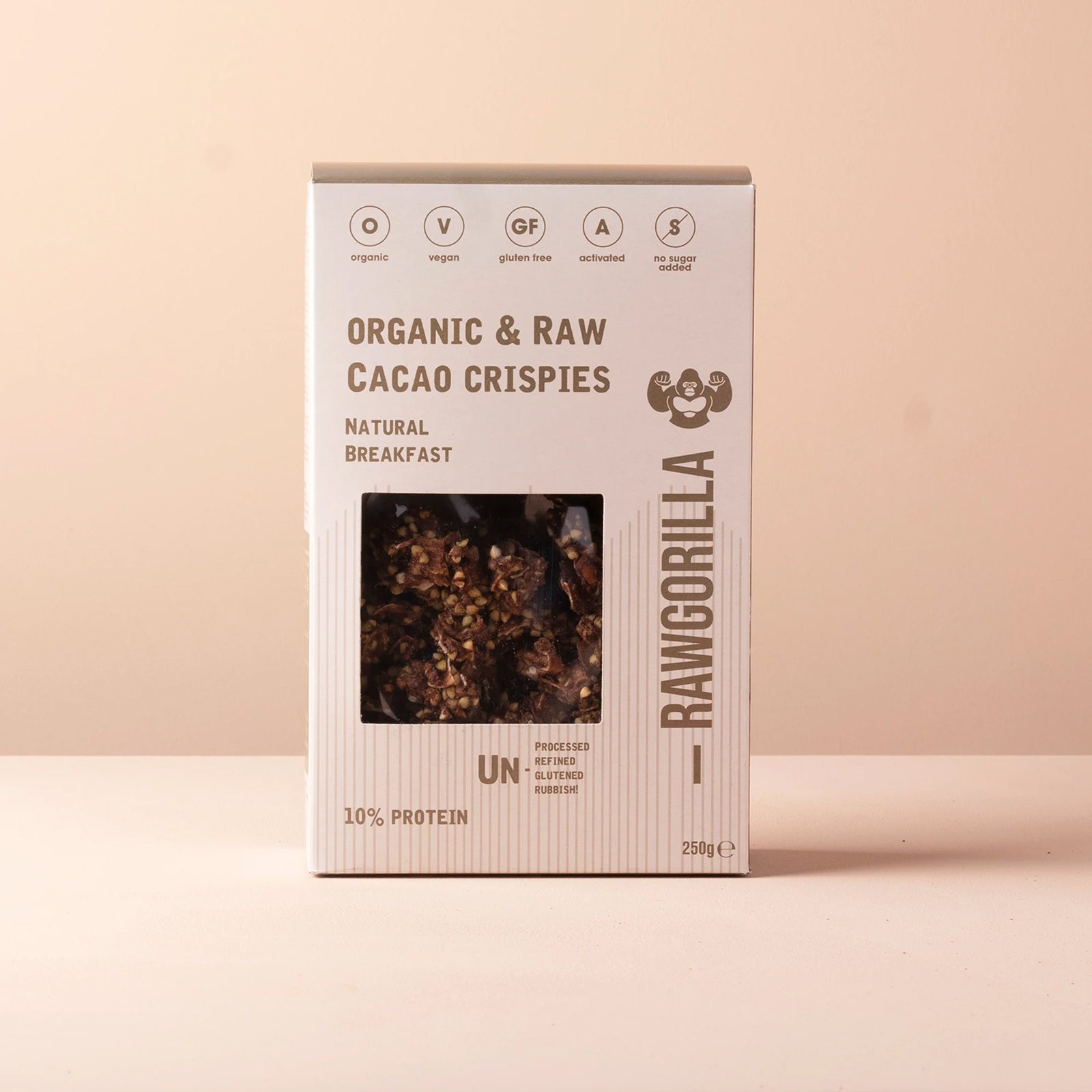 Organic Cacao Crispies - Vegan - Gluten Free - No Added Sugar