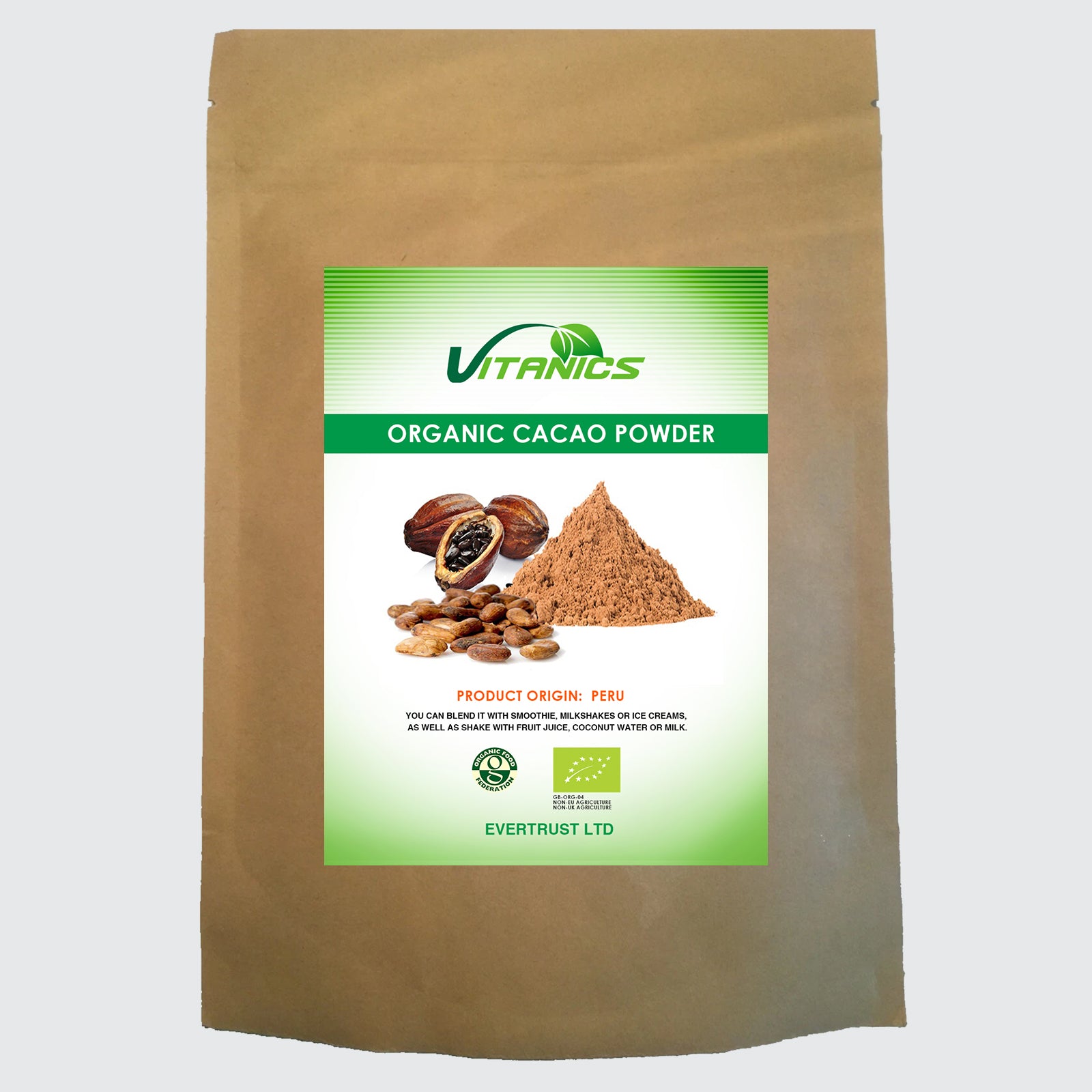 Organic Cacao Powder - 100% Certified
