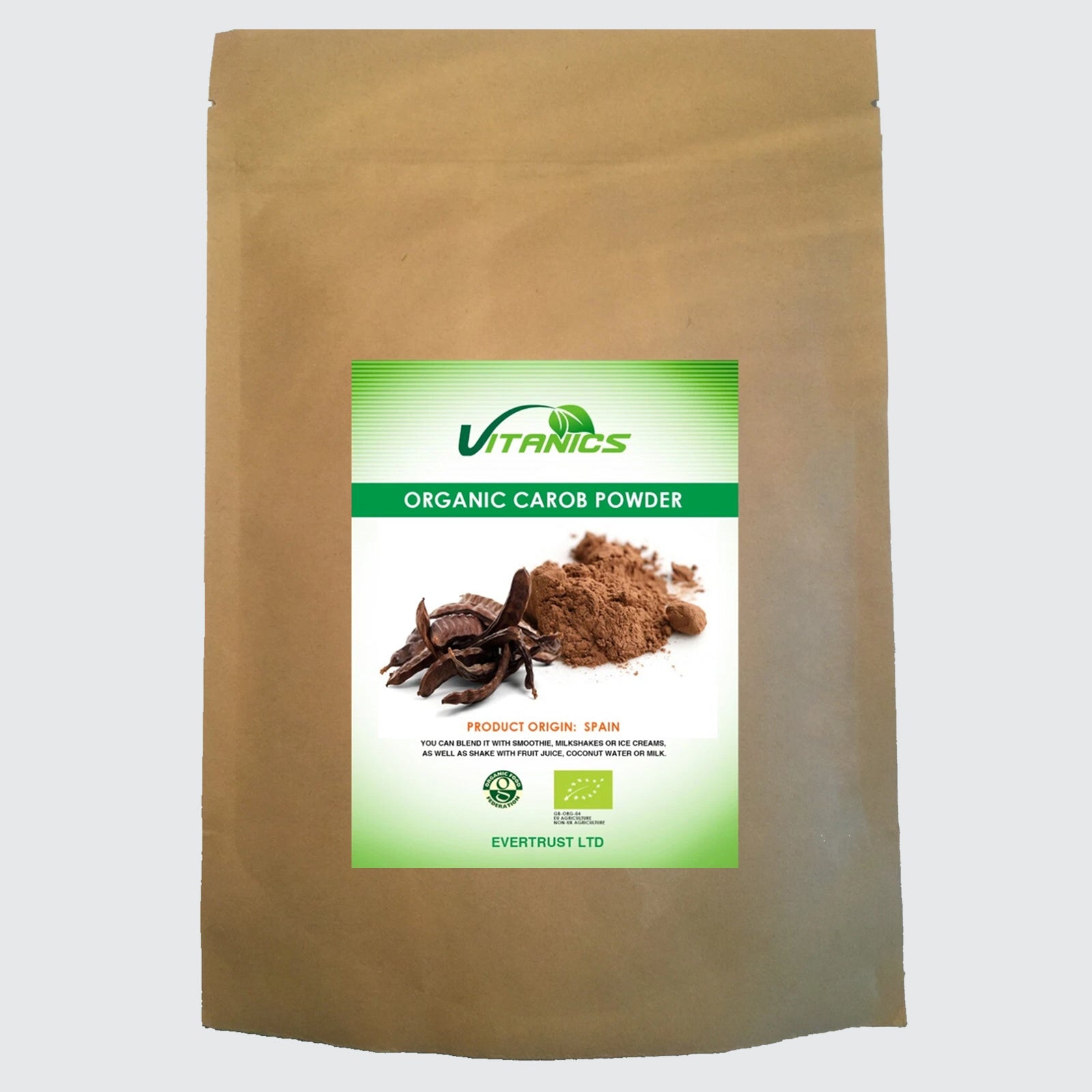 Organic Carob Powder - 100% Certified