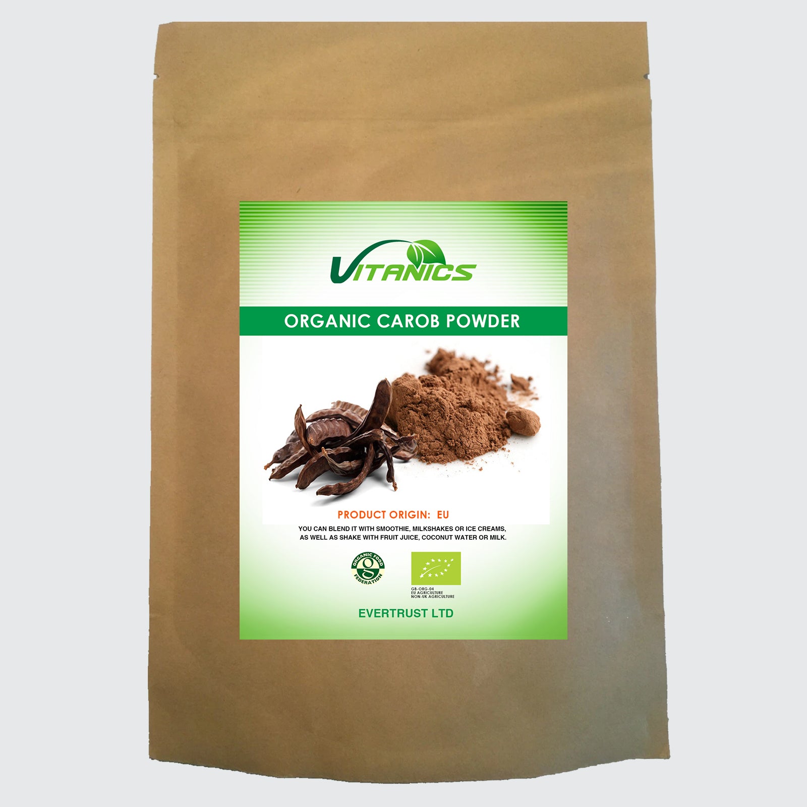 Organic Carob Powder - 100% Certified