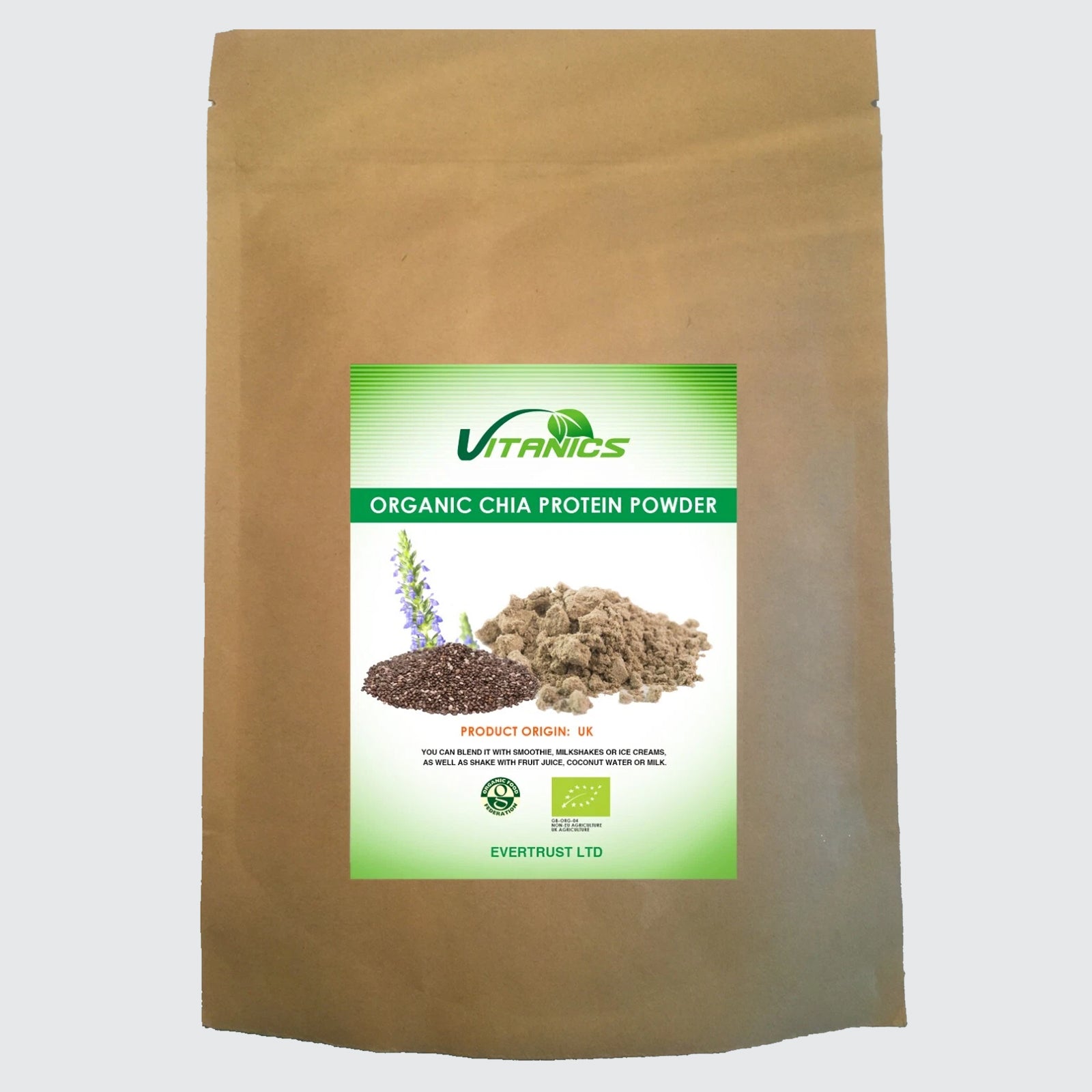 Organic Chia Seed Protein Powder - 100% Certified