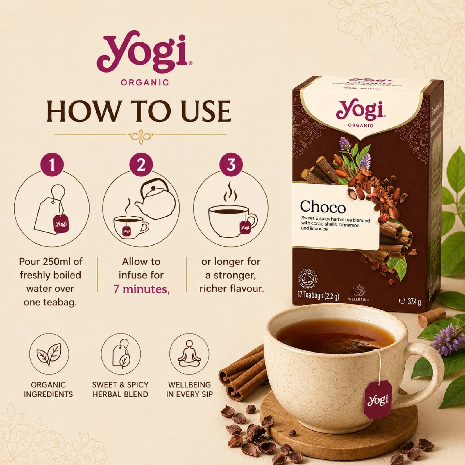 Organic Choco Teabags