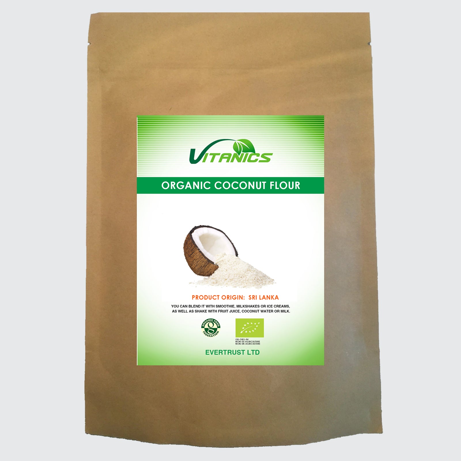 Organic Coconut Flour - 100% Certified