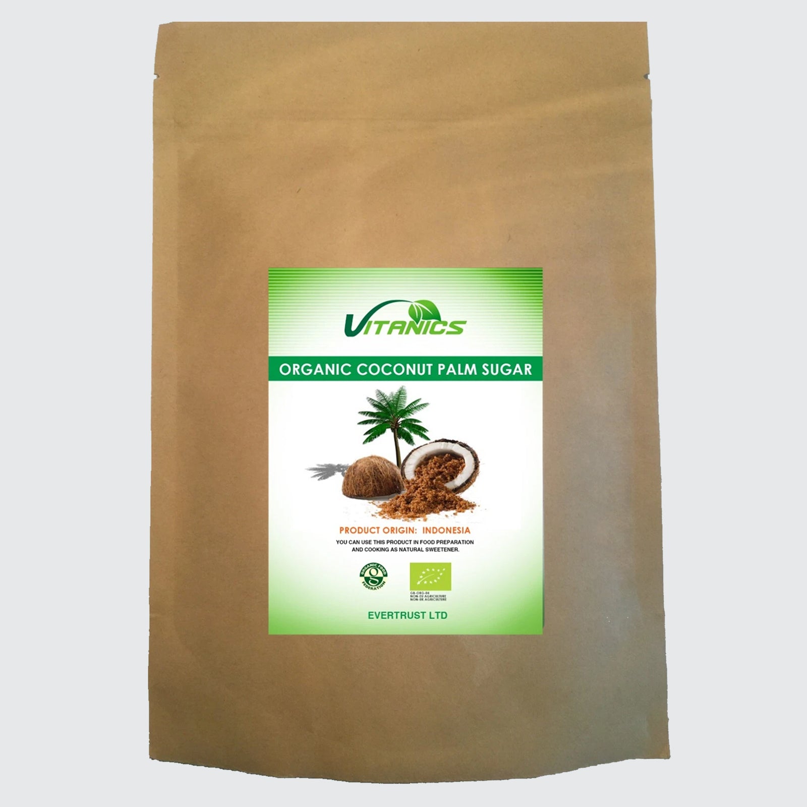 Organic Coconut Palm Sugar - 100% Certified