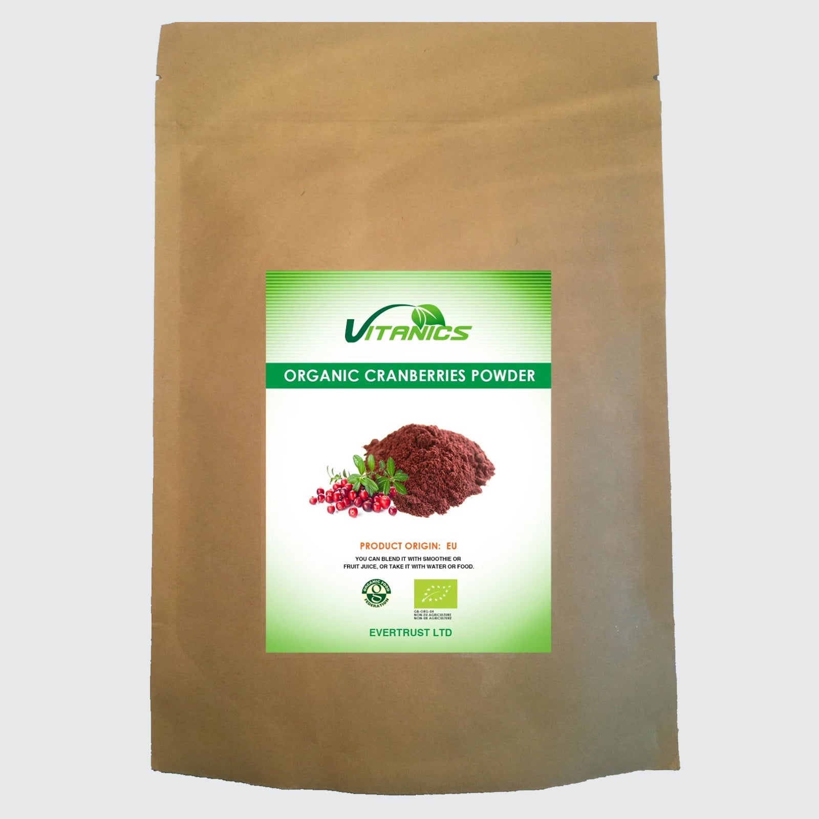 Organic Cranberry Powder - 100% Certified