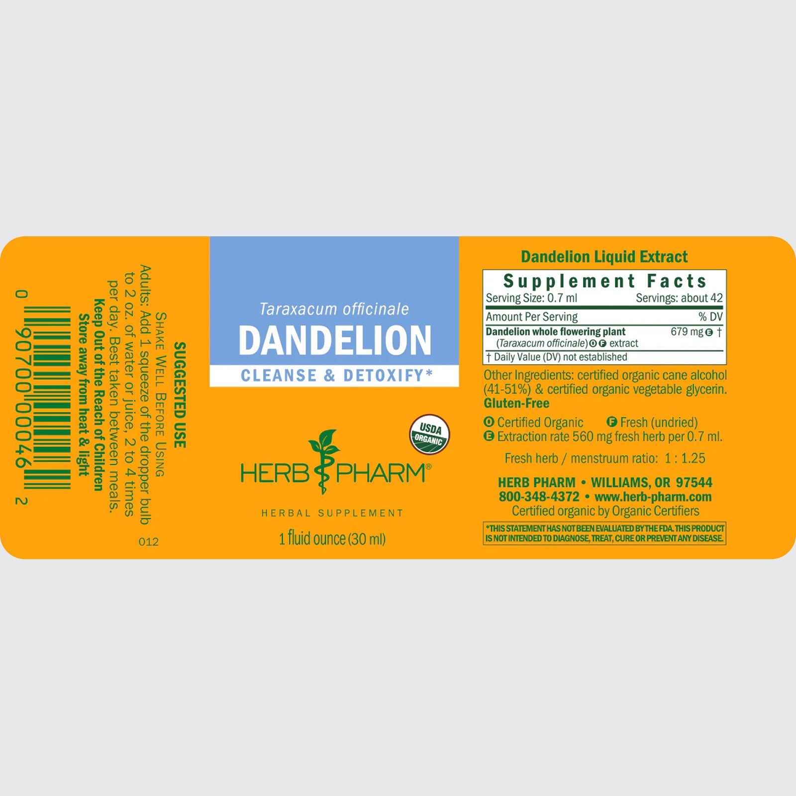 Organic Dandelion - Cleanse Detoxify