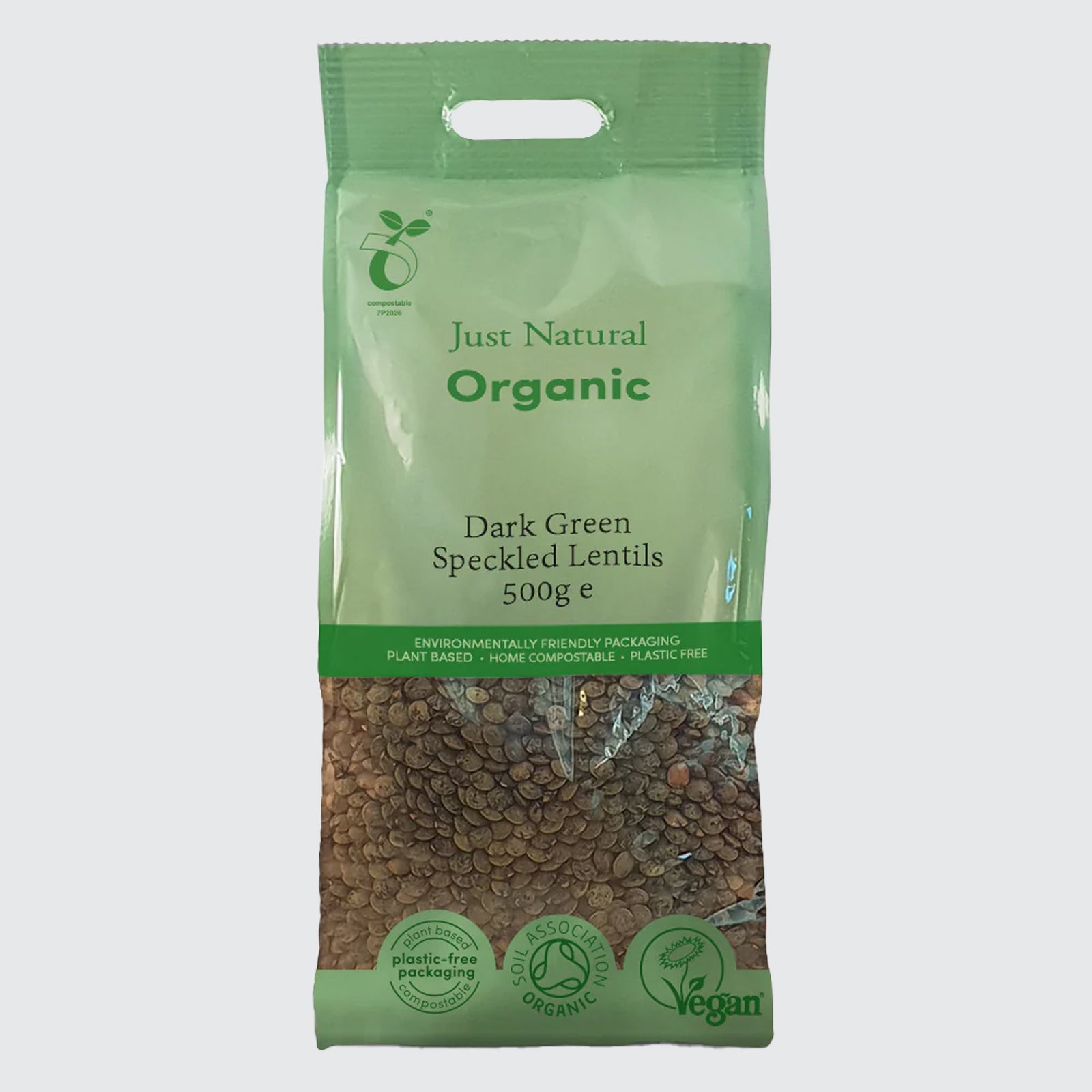 Organic Dark Green Speckled Lentils