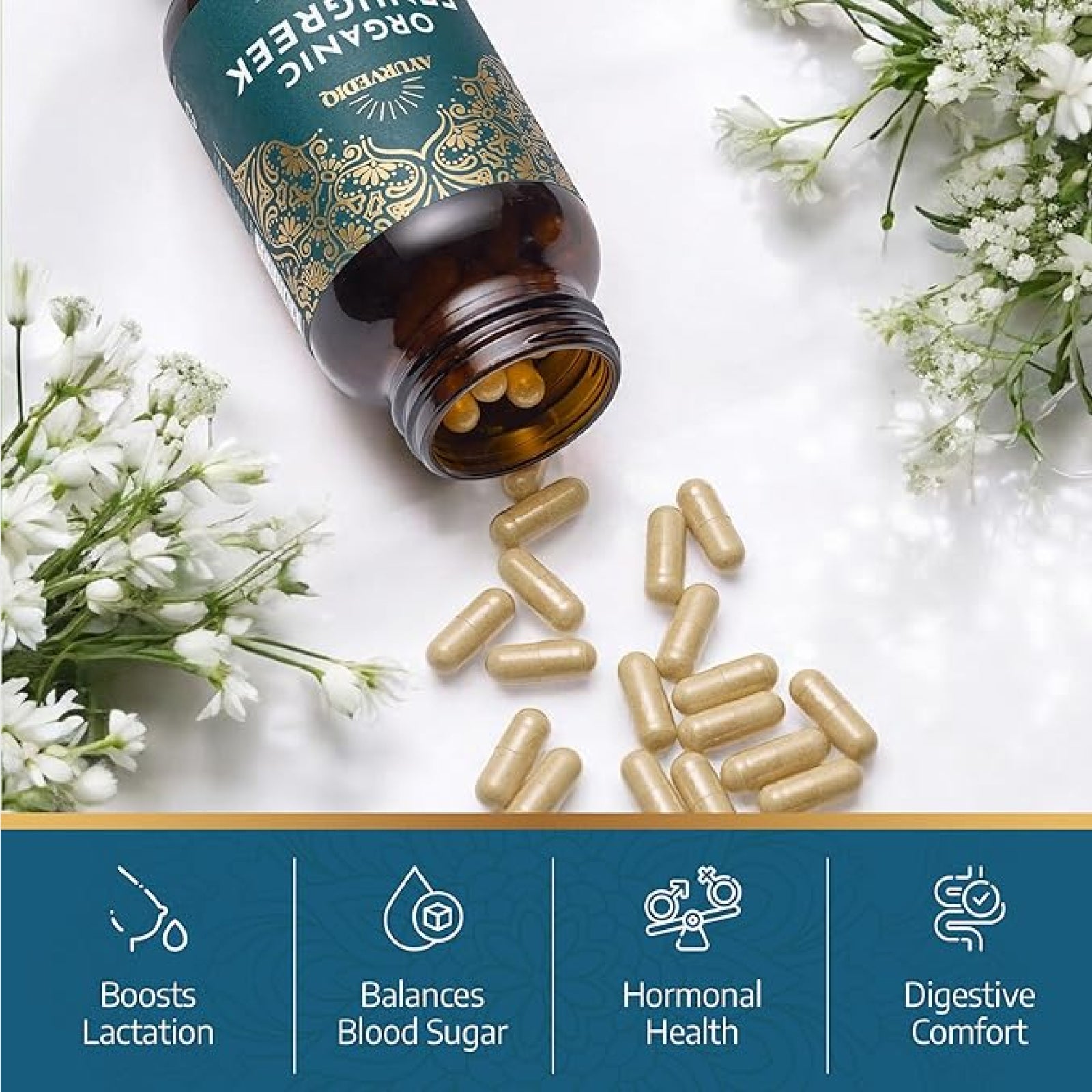 Organic Fenugreek 120 Caps