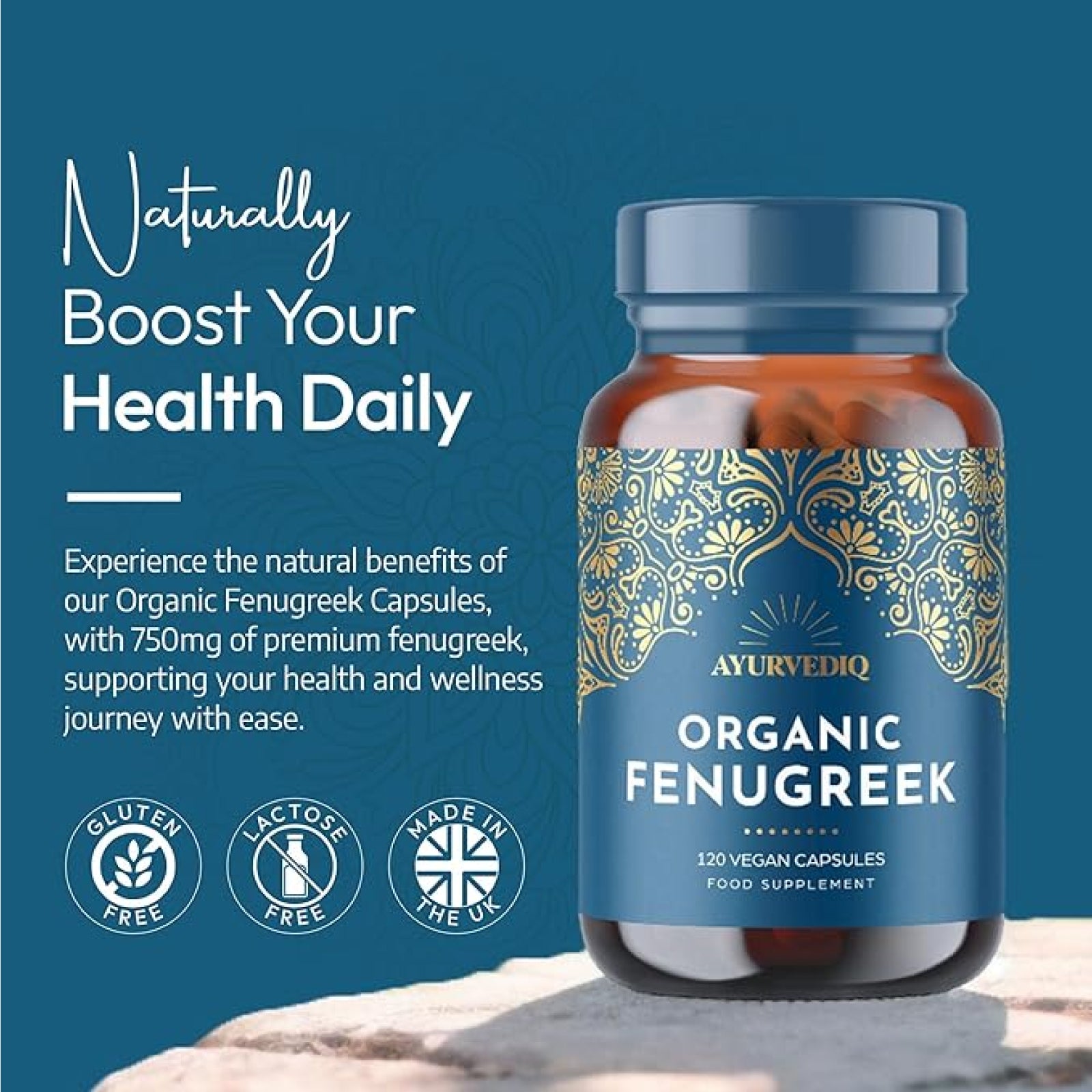 Organic Fenugreek 120 Caps