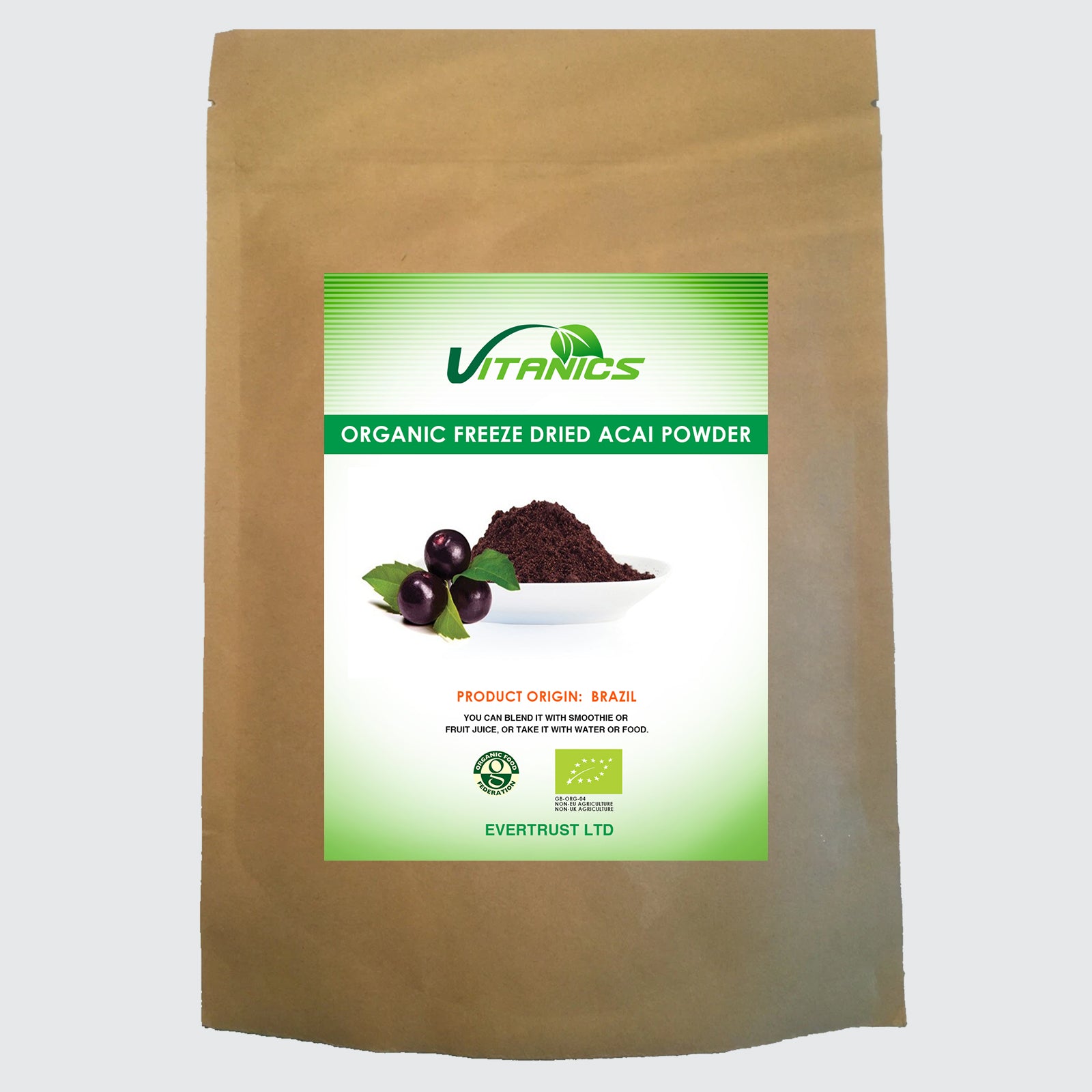 Organic Freeze-Dried Acai Powder