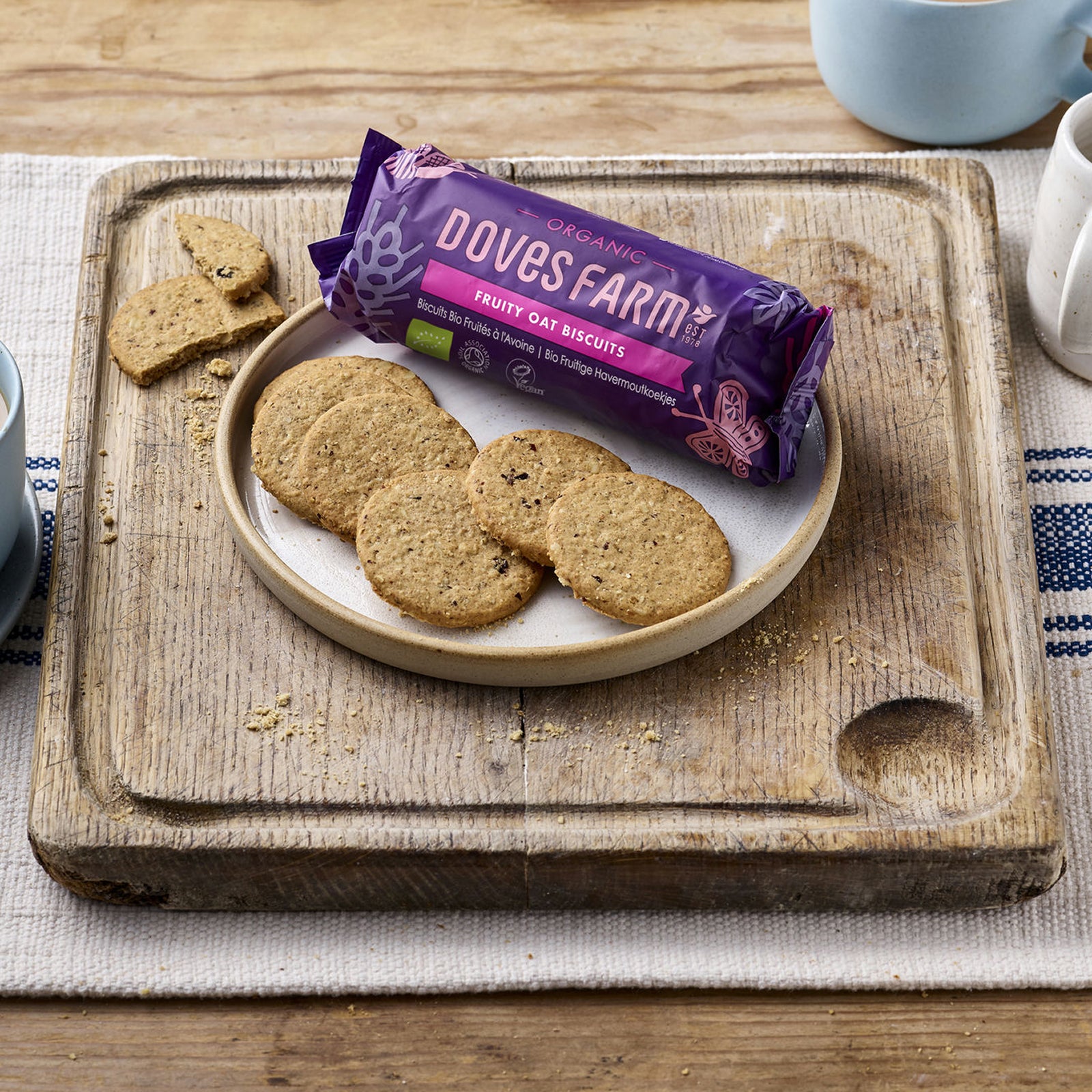 Organic Fruity Oat Biscuits roll-pack