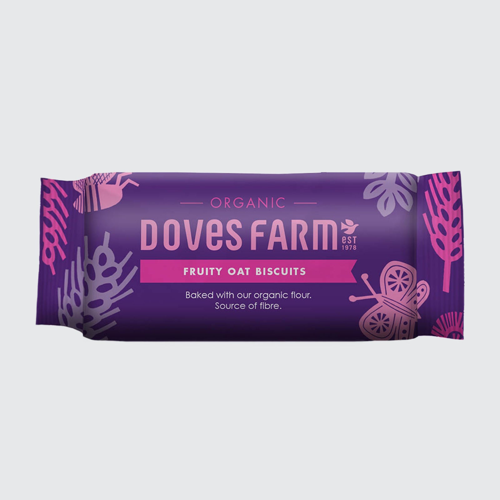 Organic Fruity Oat Biscuits roll-pack