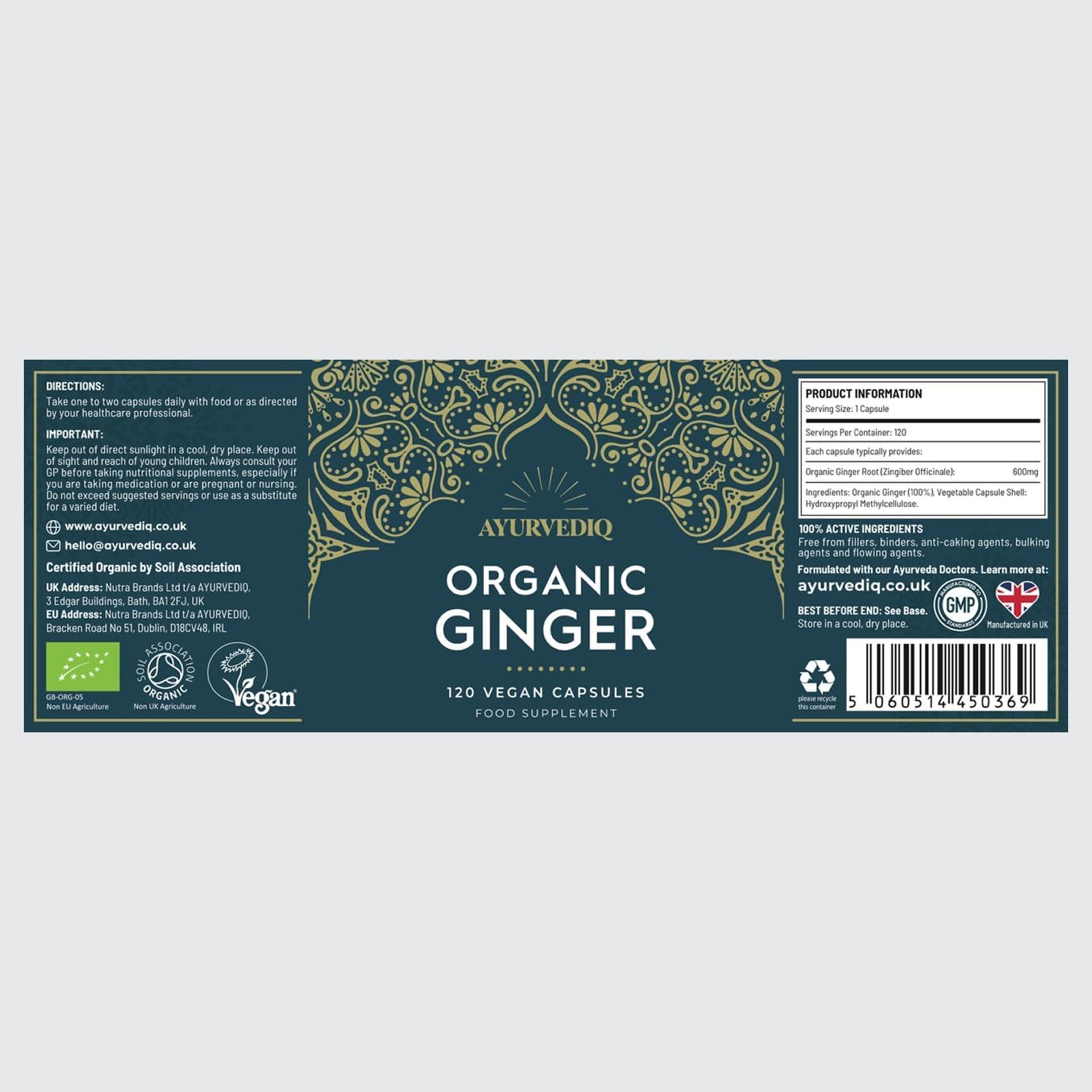 Organic Ginger Herbal Digestion