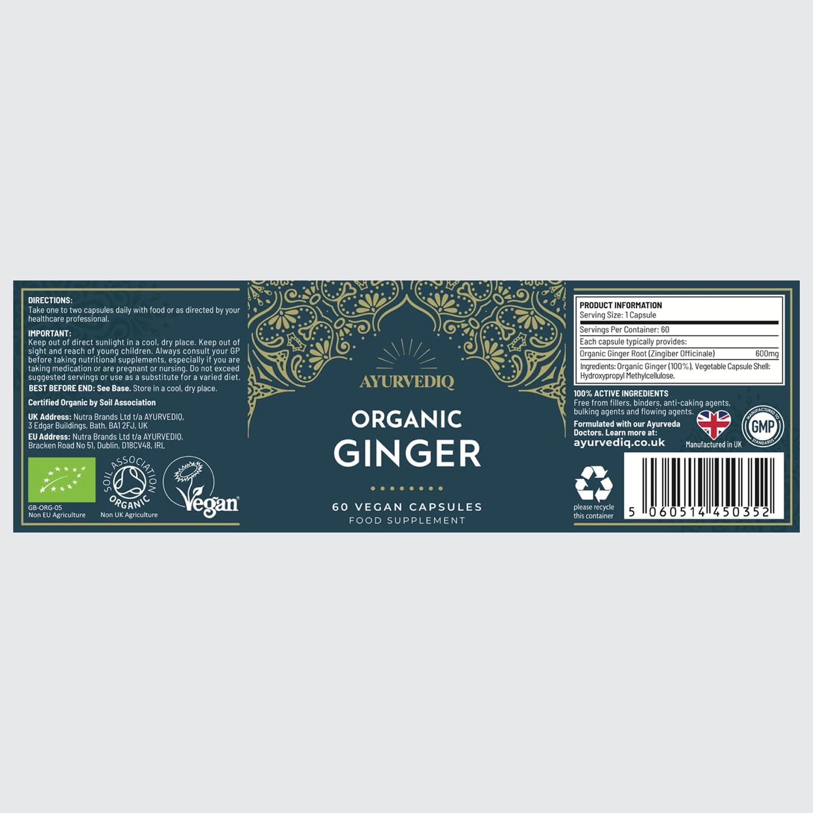 Organic Ginger Herbal Digestion
