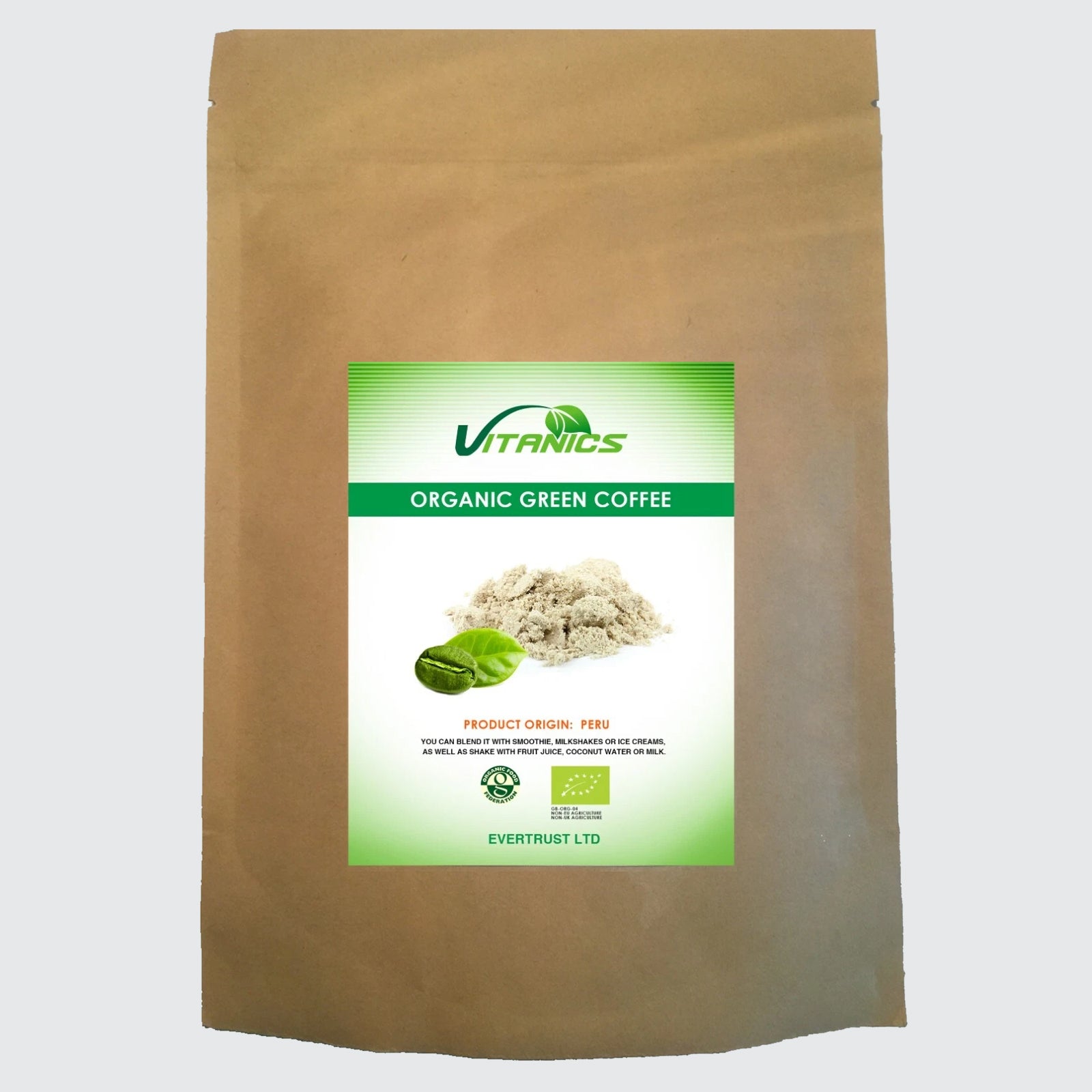 Organic Green Coffee Powder - 100% Certified