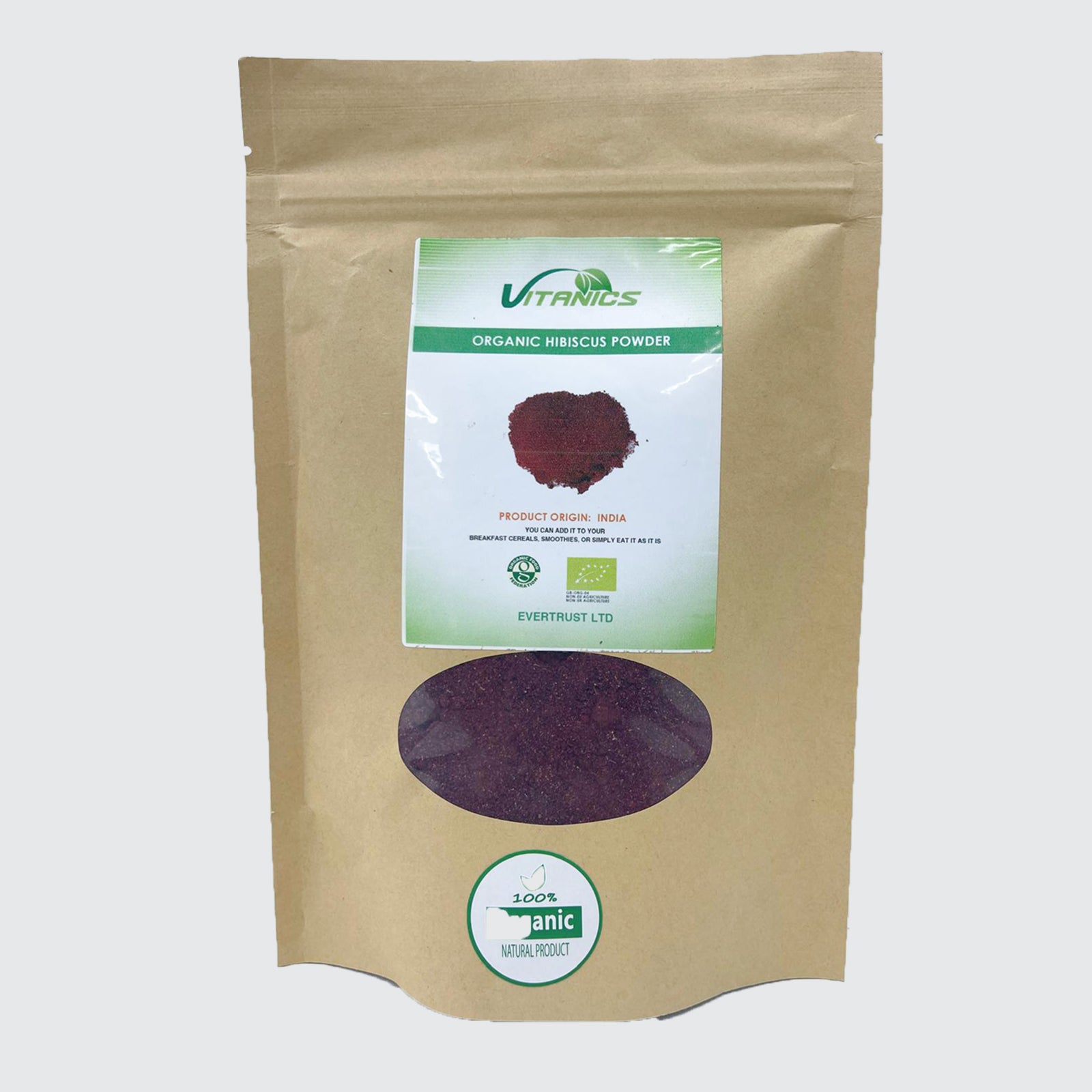 Organic Hibiscus Powder - 100% Certified