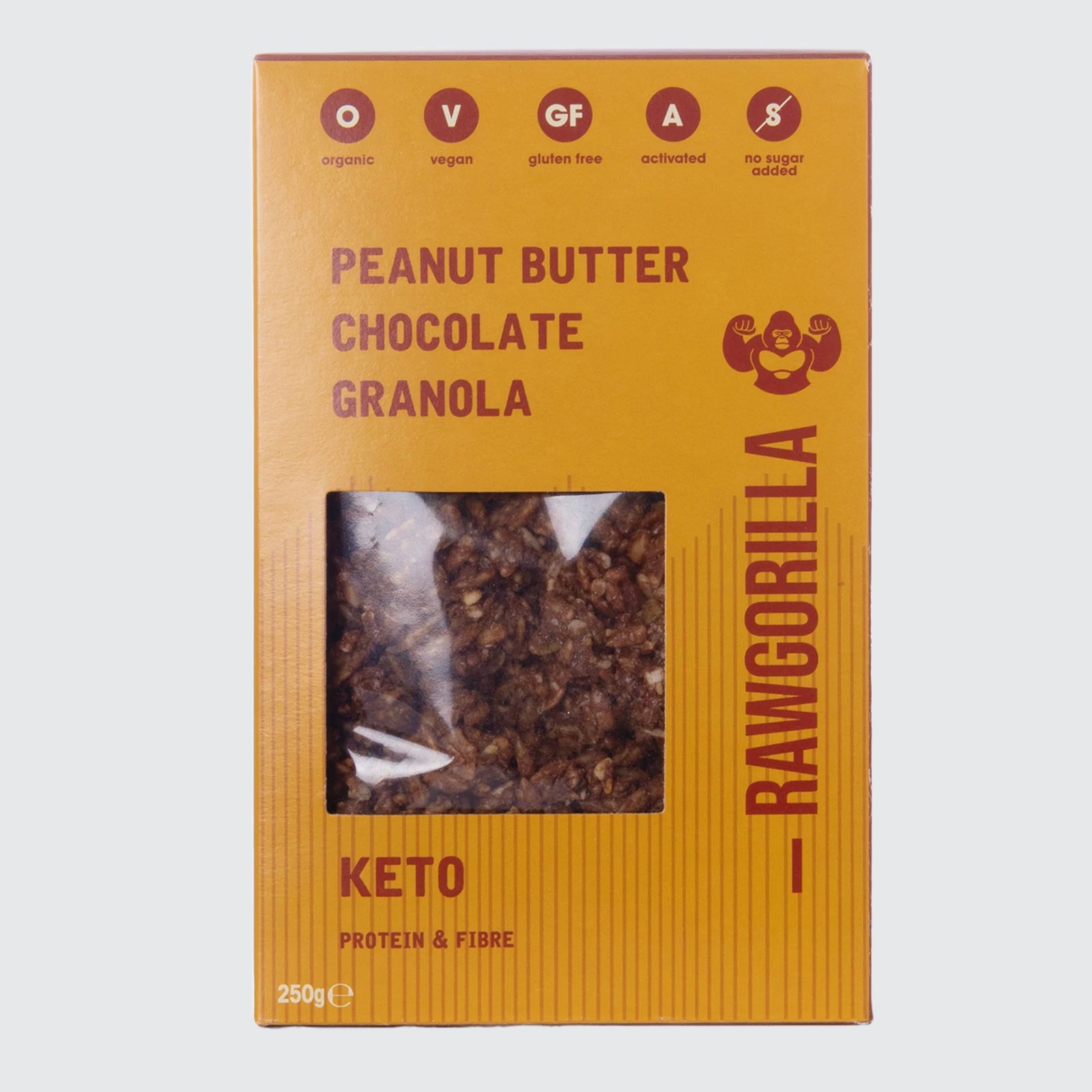 KETO Peanut Butter Chocolate Granola - Vegan - Gluten Free - No Added Sugar