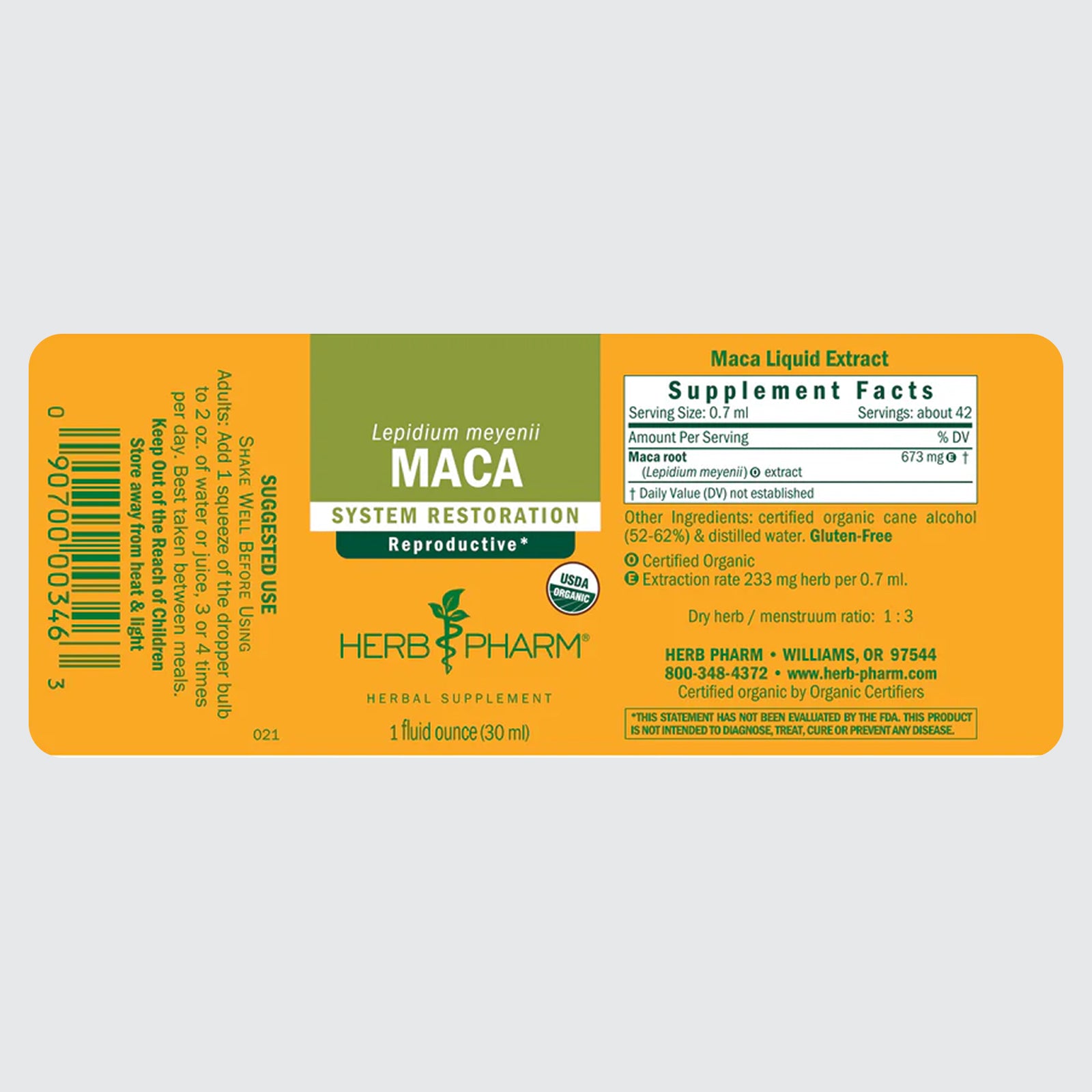 Organic Maca Extract - Sexual libido and function