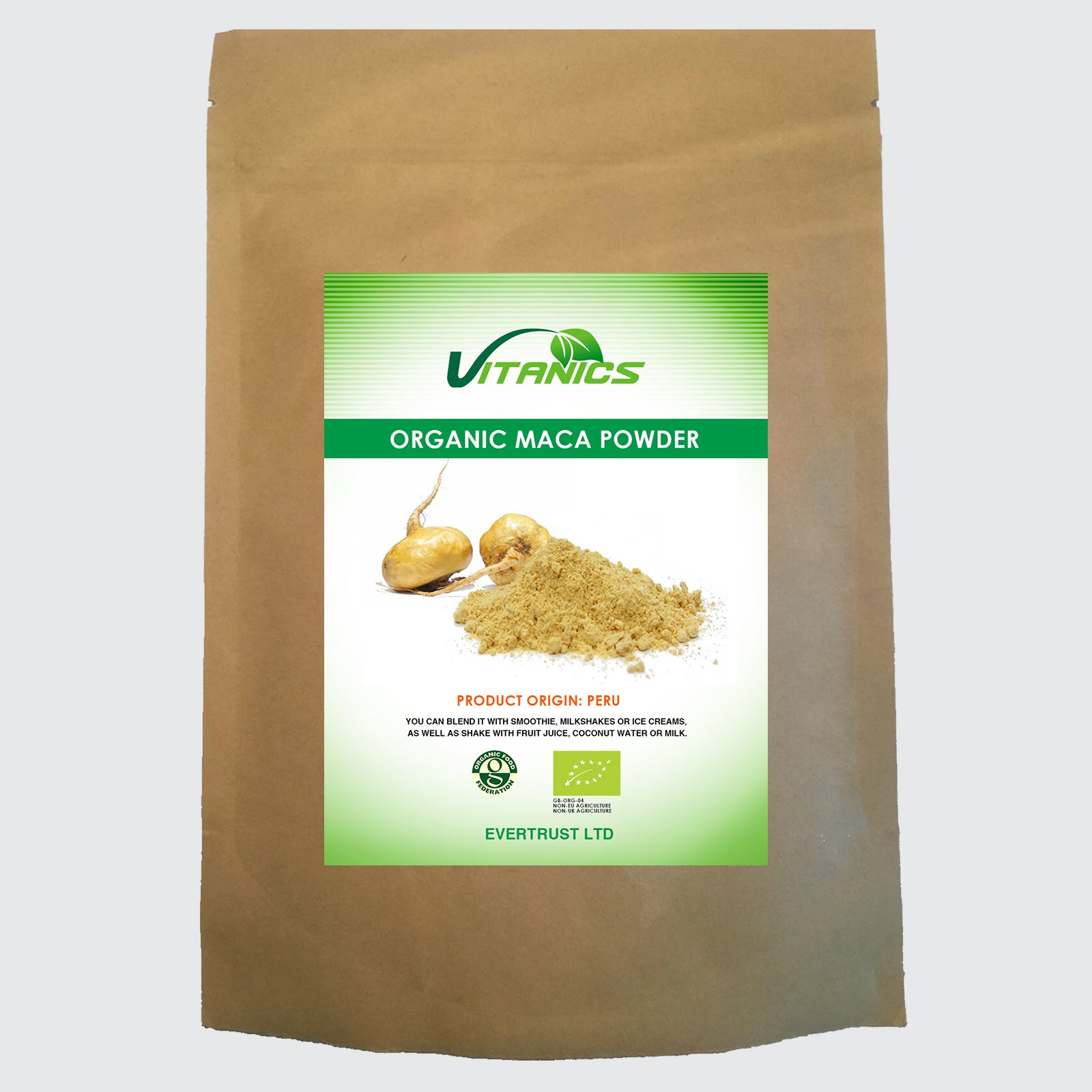 Organic Maca Powder - 100% Certified