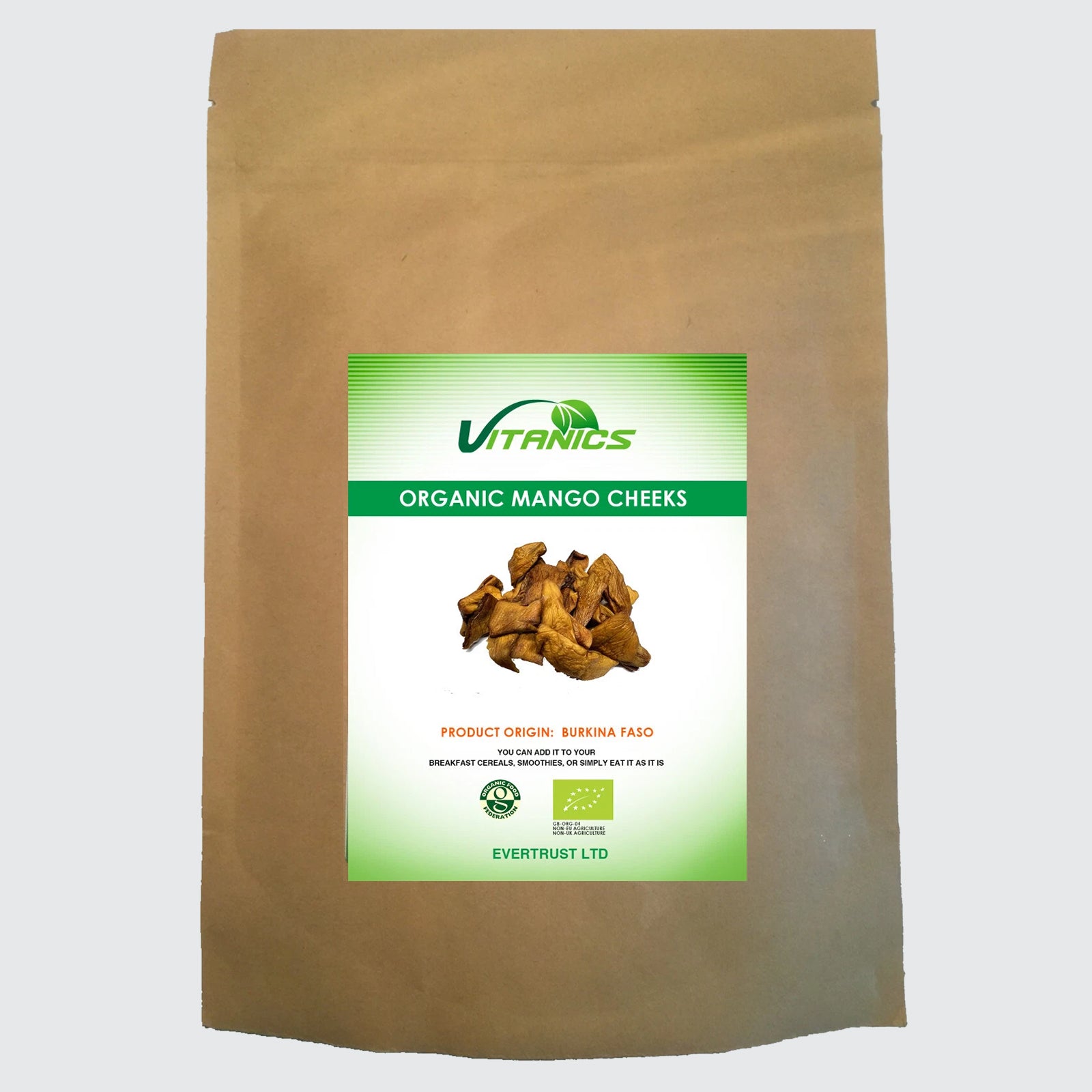 Organic Mango Slices Dried - 100% Certified