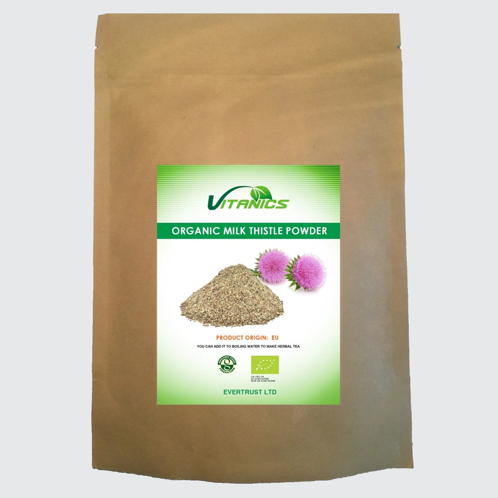 Organic Milk Thistle Powder - 100% Certified