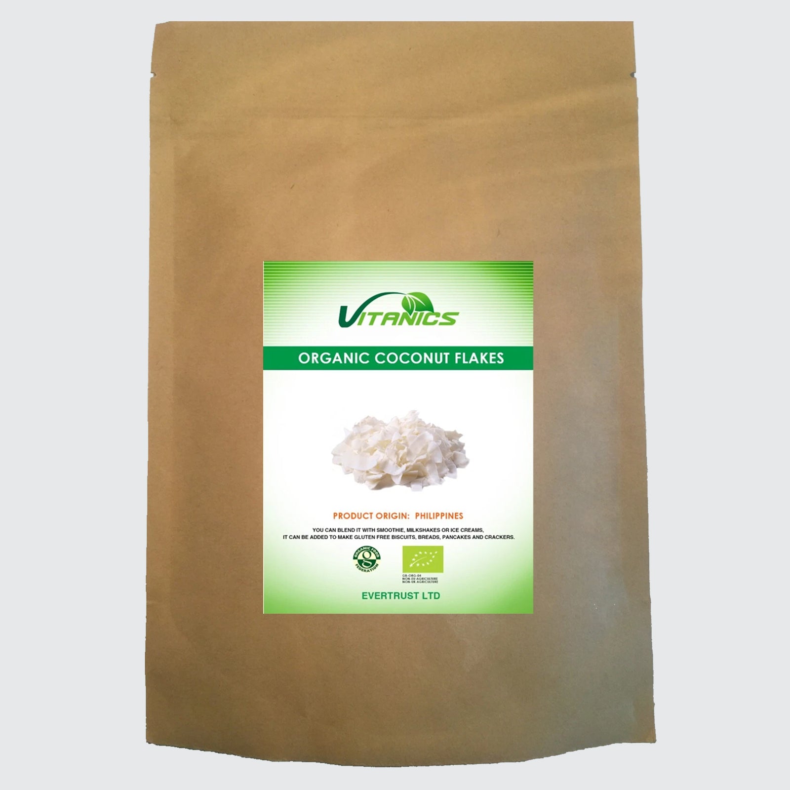 Organic Raw Coconut Flakes - 100% Certified