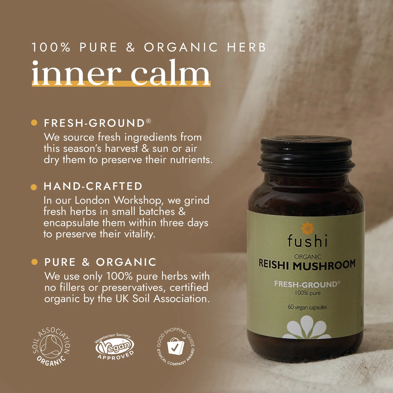 Organic Reishi Mushroom Capsules