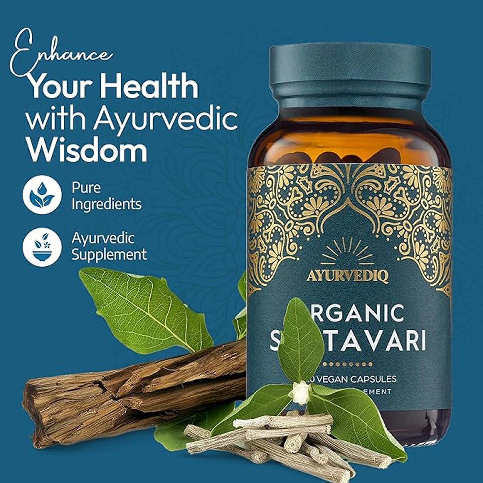 Organic Shatavari 120 Caps