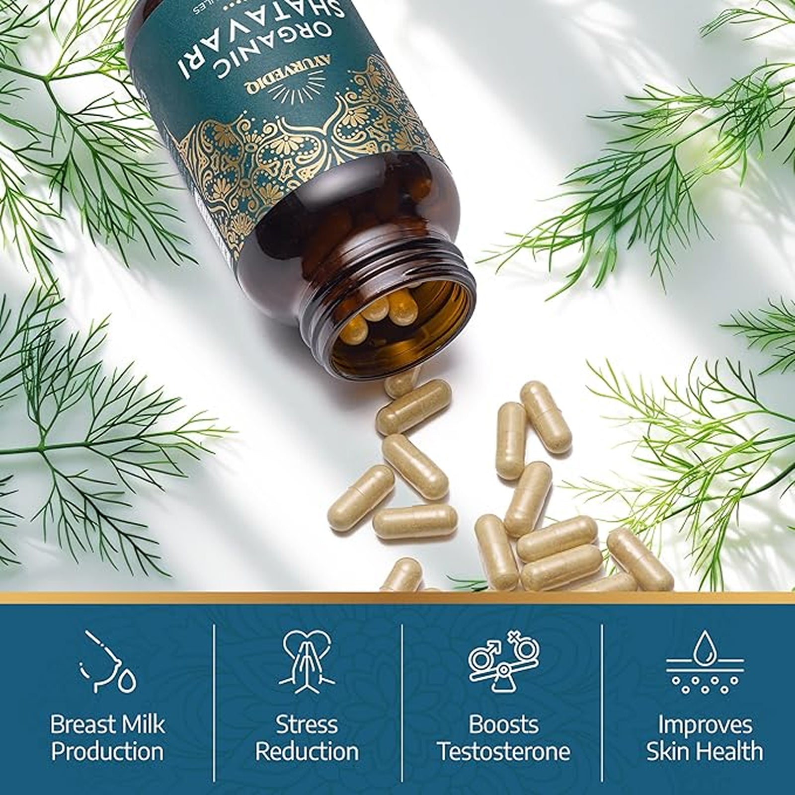 Organic Shatavari 120 Caps