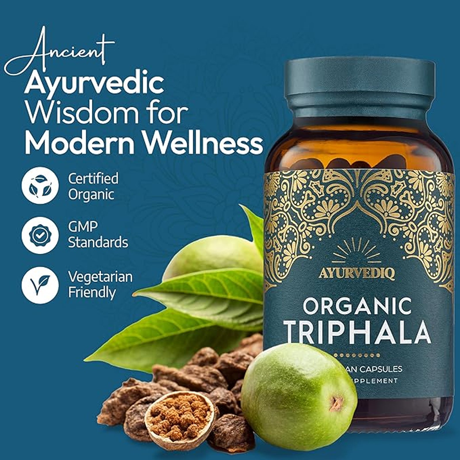 Organic Triphala 120 Caps