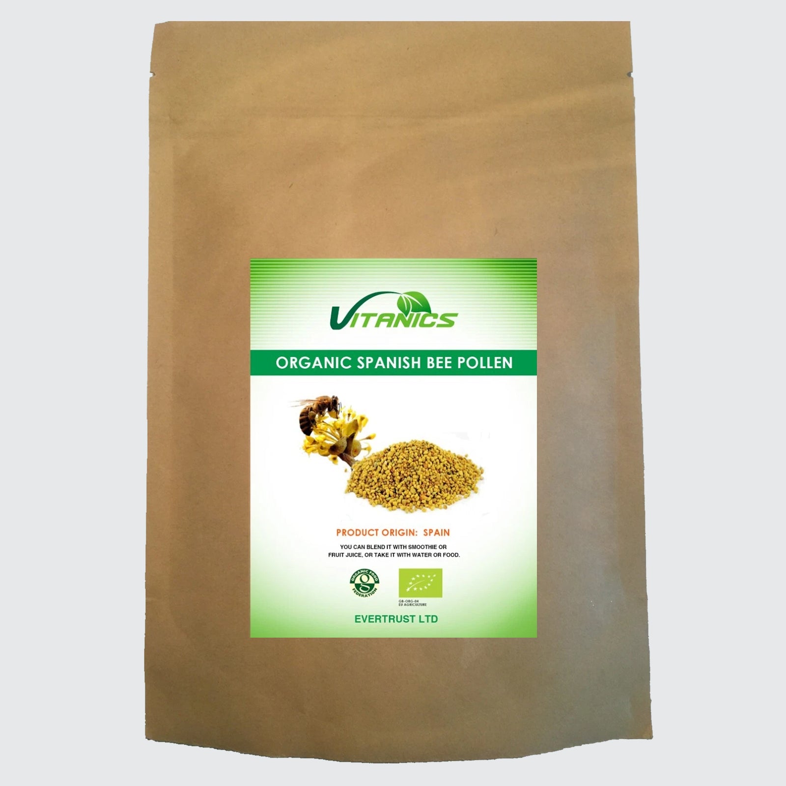 Organic Spanish Bee Pollen - 100% Certified