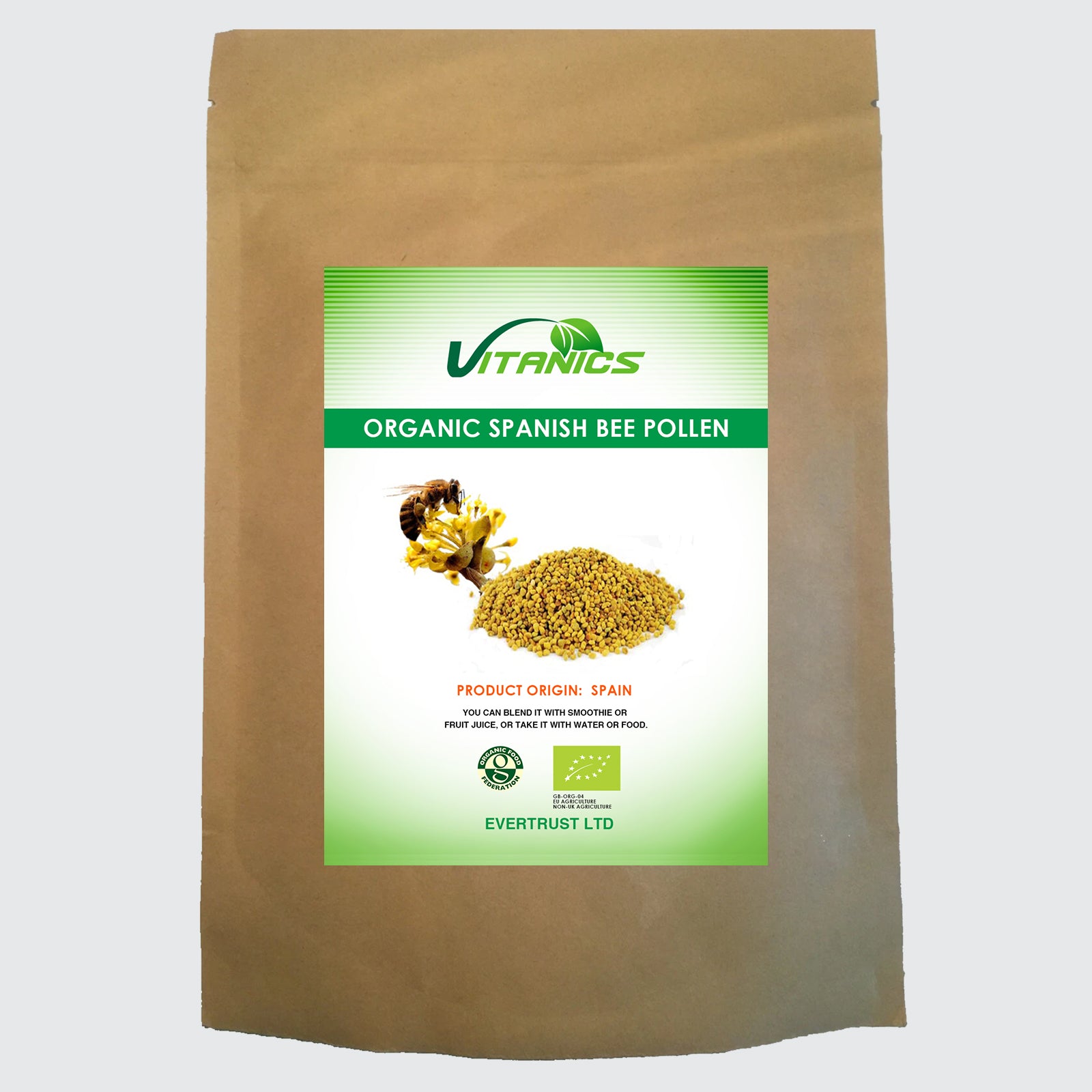 Organic Spanish Bee Pollen - 100% Certified