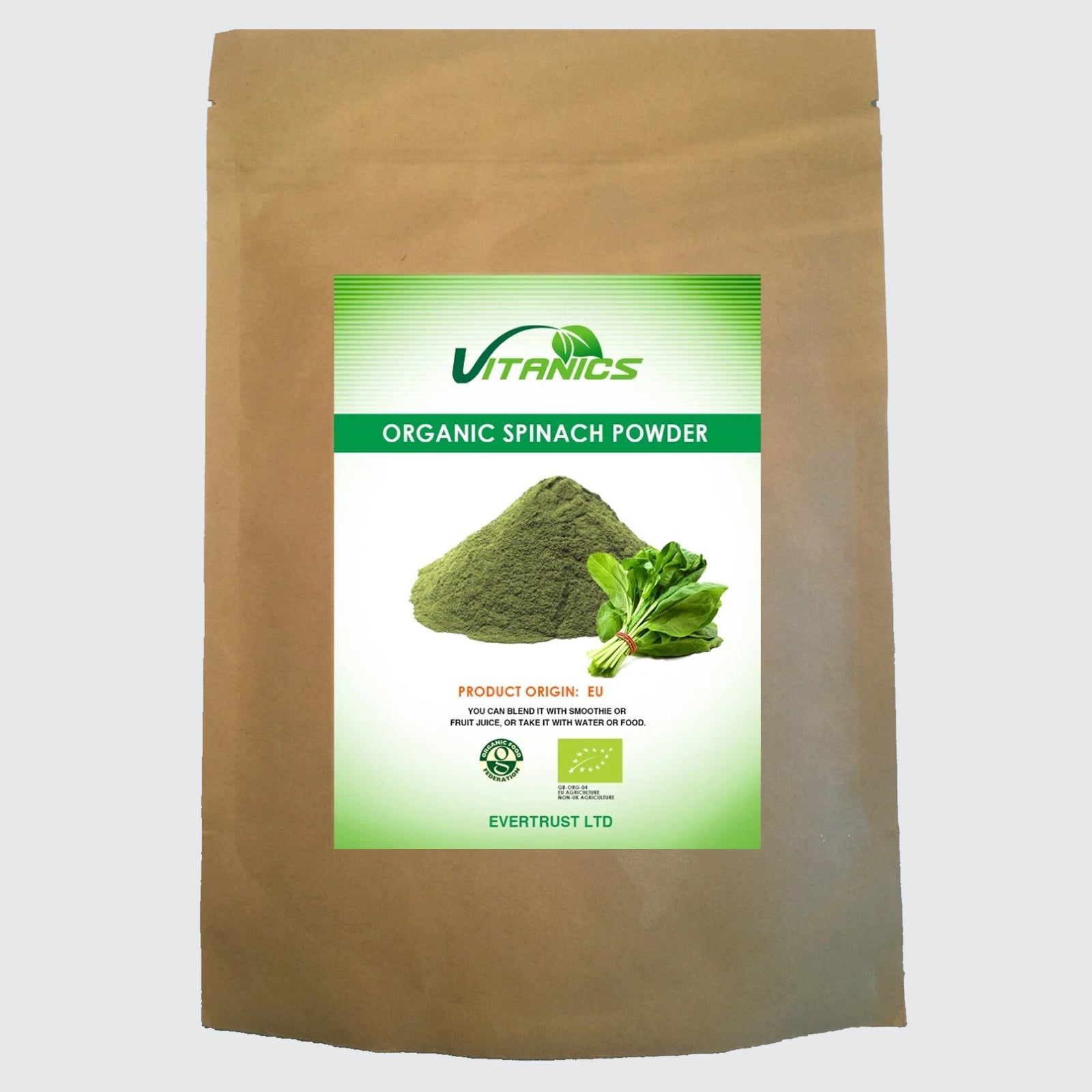 Organic Spinach Powder - 100% Certified
