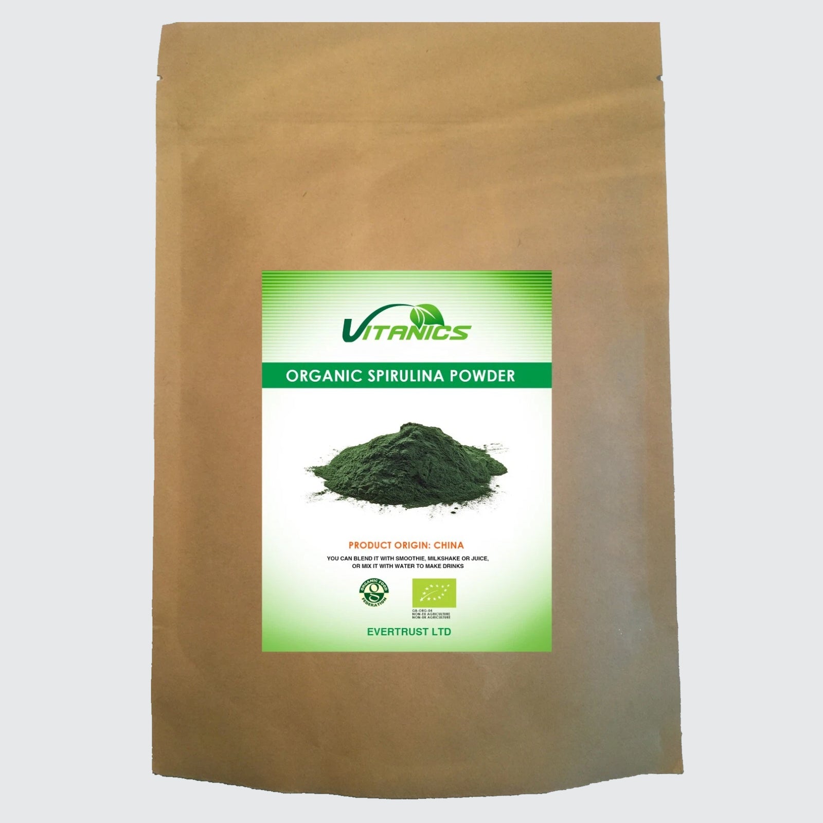 Organic Spirulina Powder - 100% Certified