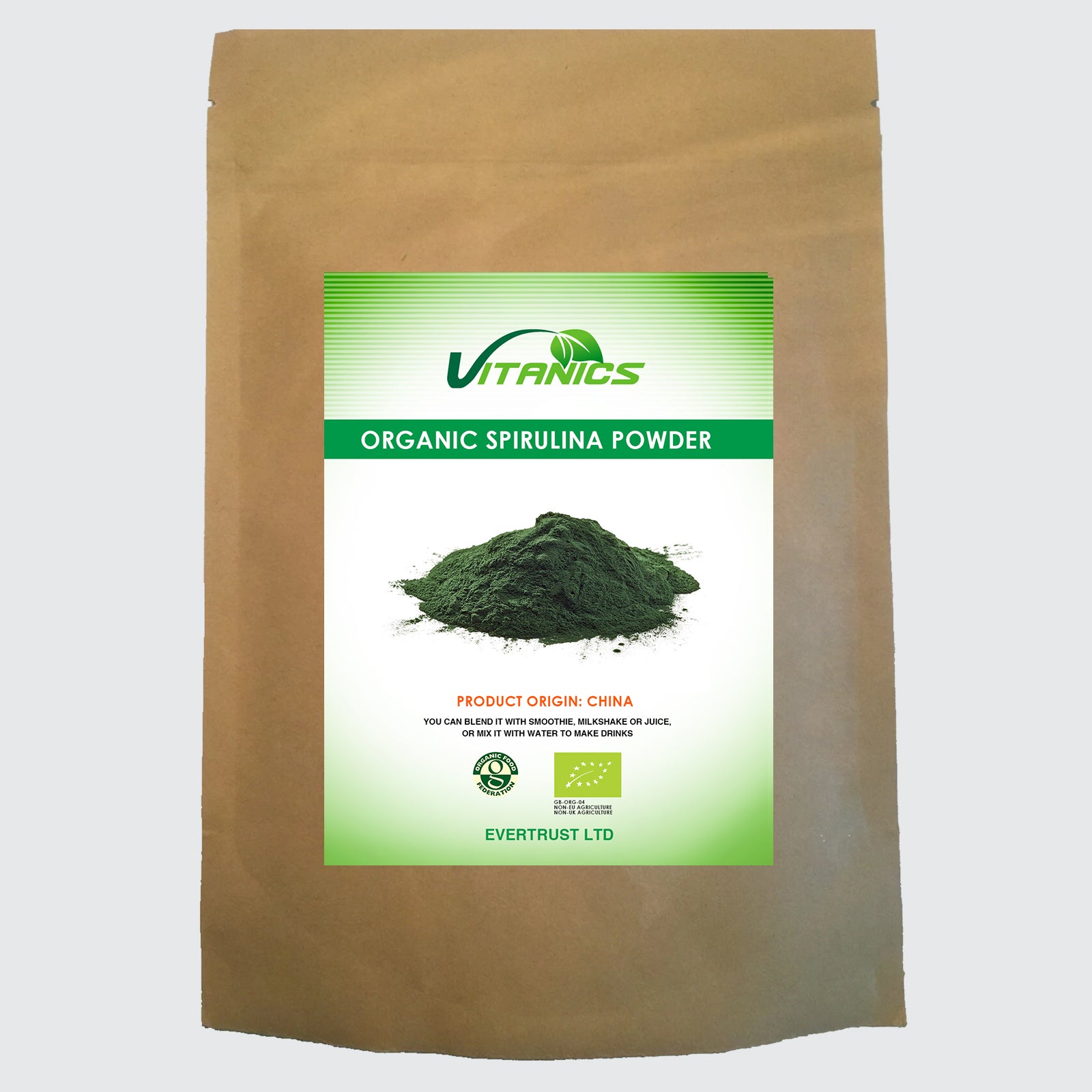 Organic Spirulina Powder - 100% Certified