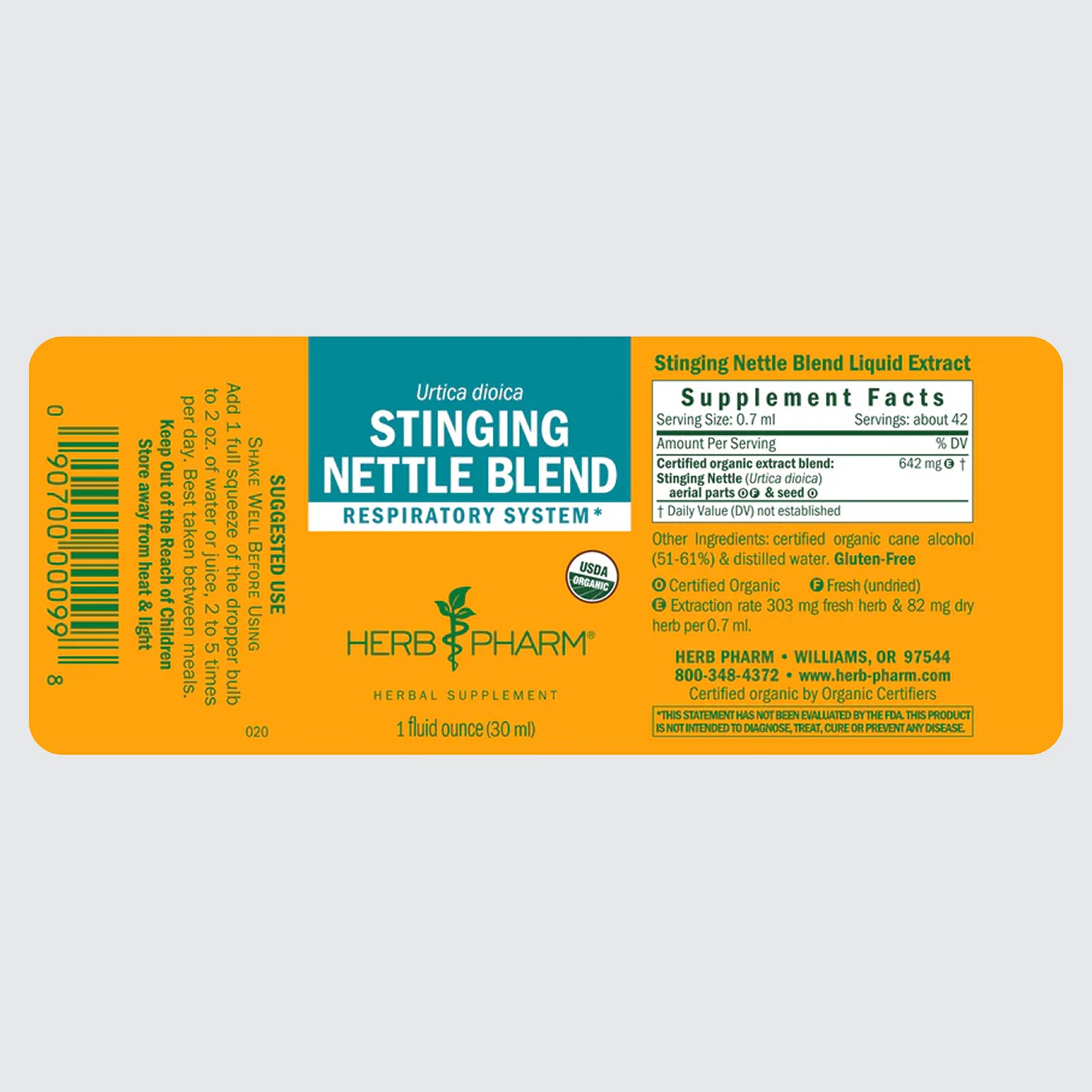 Organic  Stinging Nettle - respiratory system