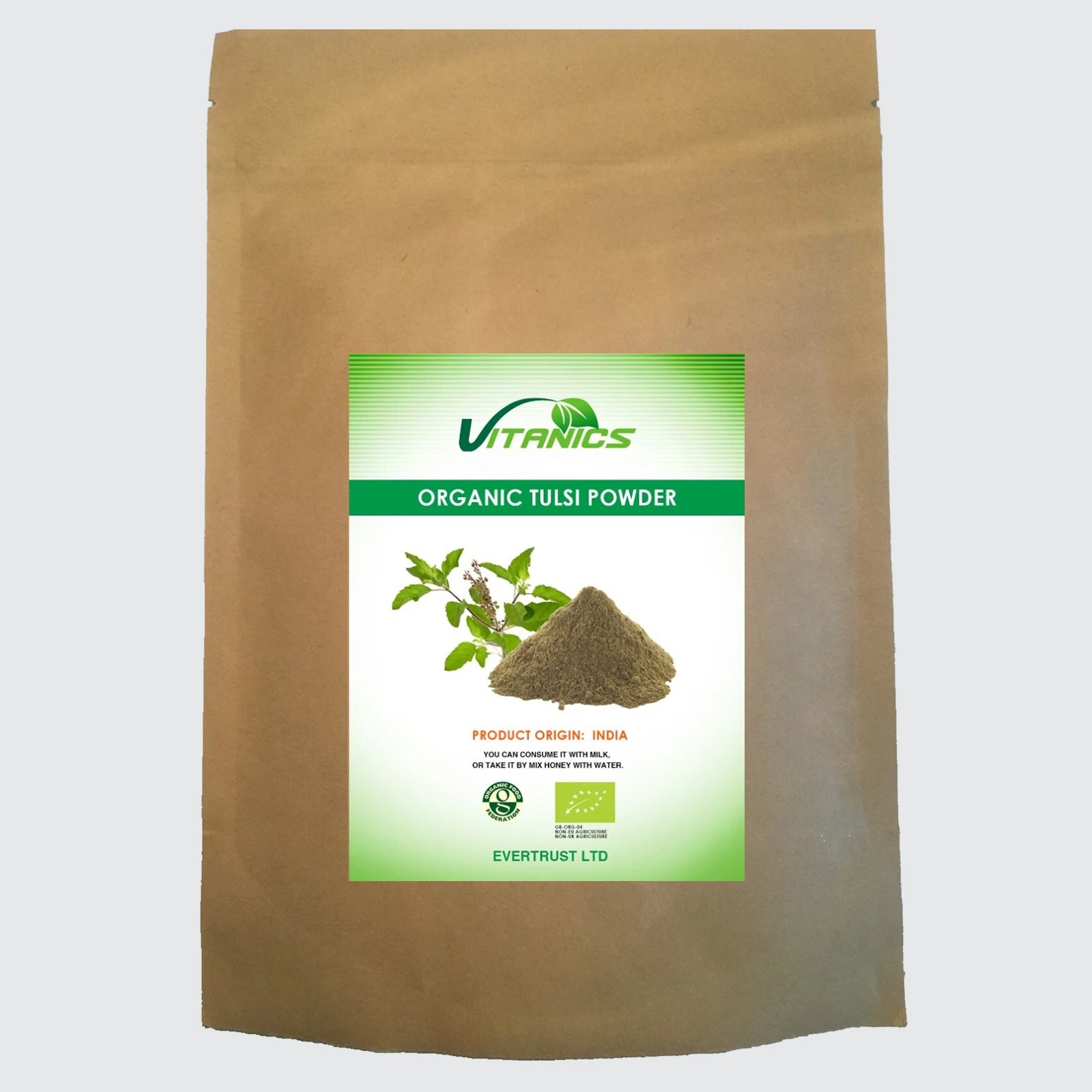 Organic Tulsi Powder (Ayurvedic) - 100% Certified