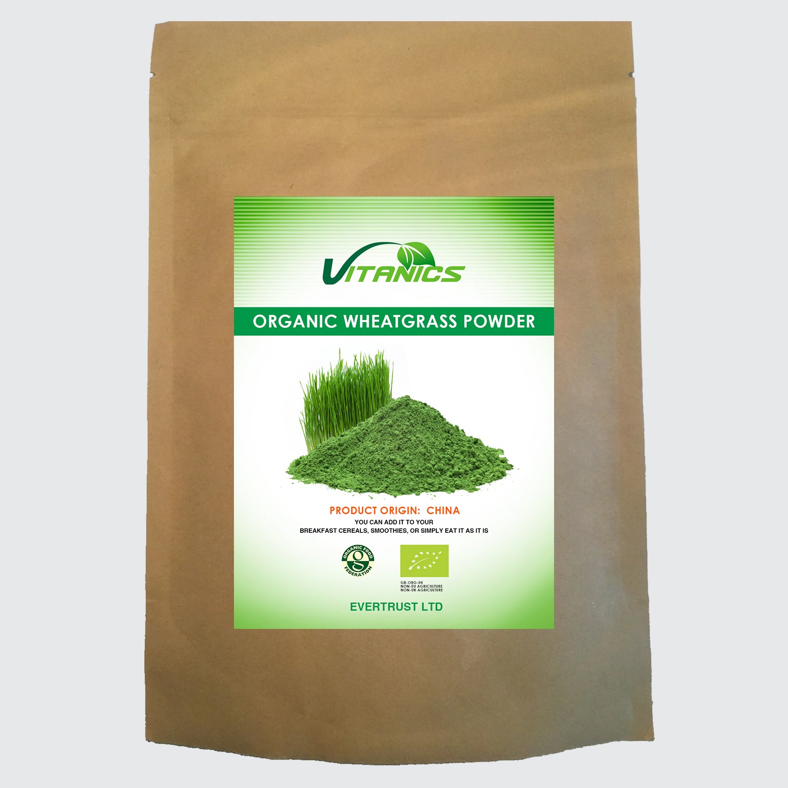 Organic Wheatgrass Powder - 100% Certified