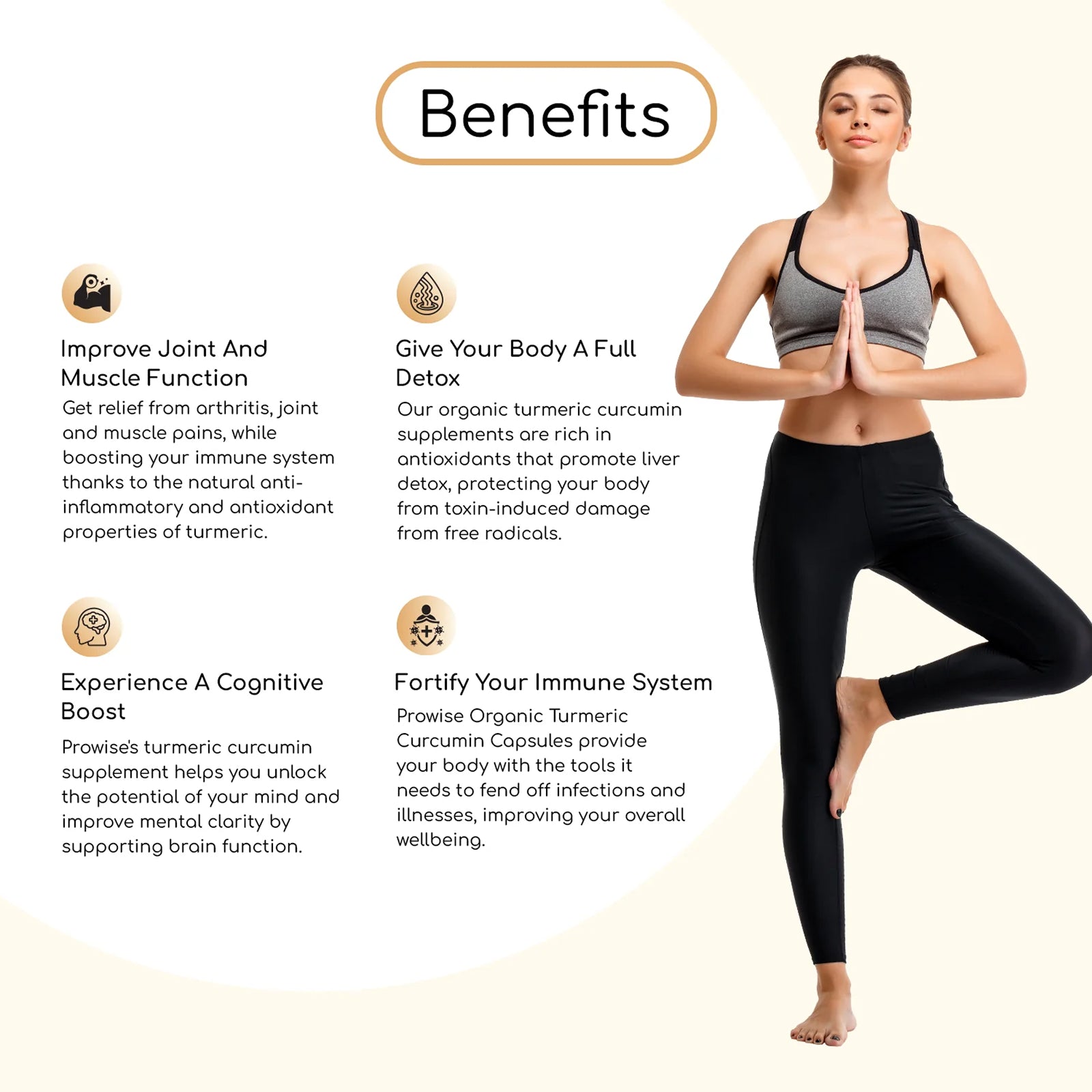 Organic Turmeric 2280mg Vegan - Black Pepper & Ginger