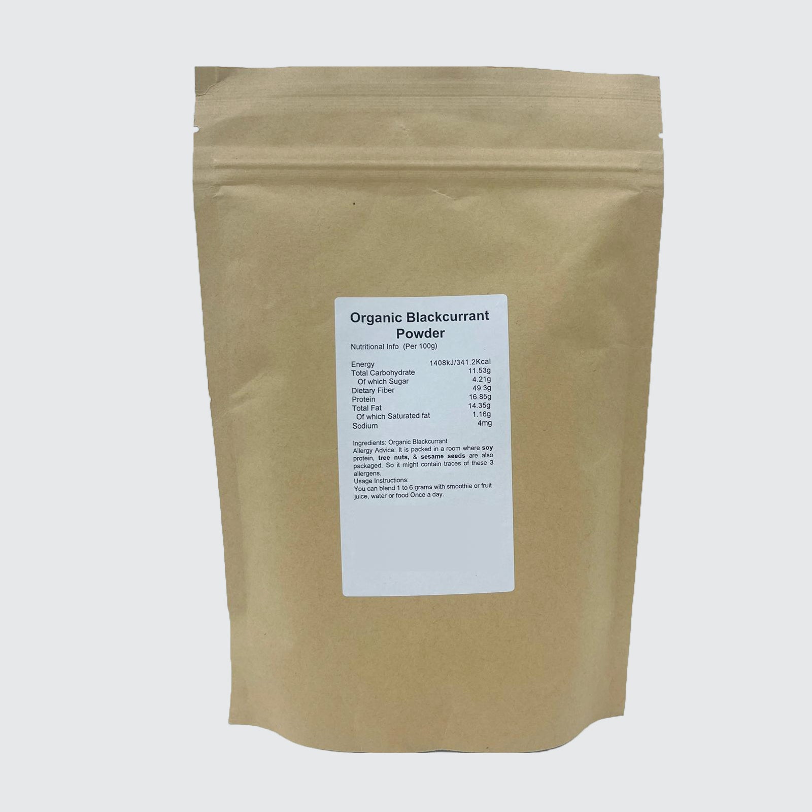 Organic Blackcurrant Powder - 100% Certified